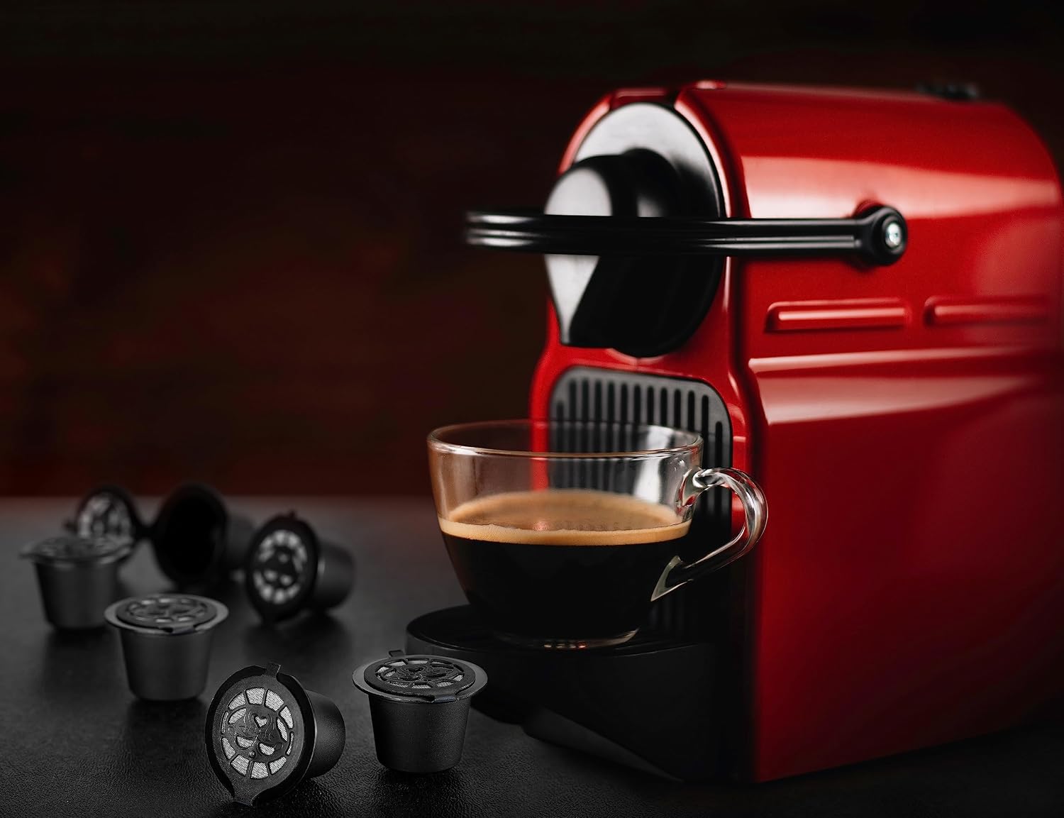 Nespresso Capsules Refillable - Reusable Coffee Pods For Nespresso Cups - OriginalLine Compatible - Pack of 6