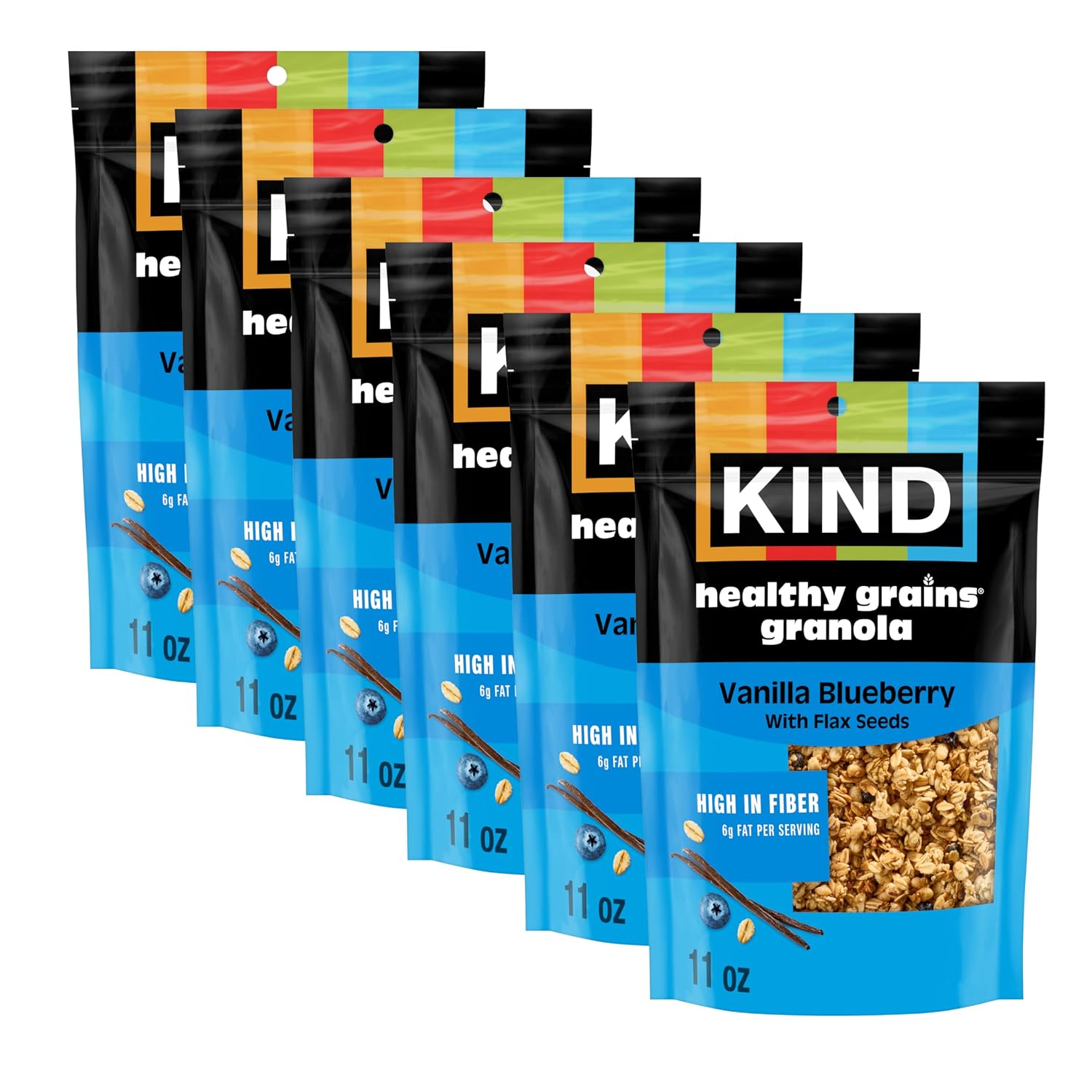 Kind Healthy Grains Granola, Dark Chocolate Clusters, Gluten Free, Healthy Snack Mix, 10g Protein, 11oz, 3 Count