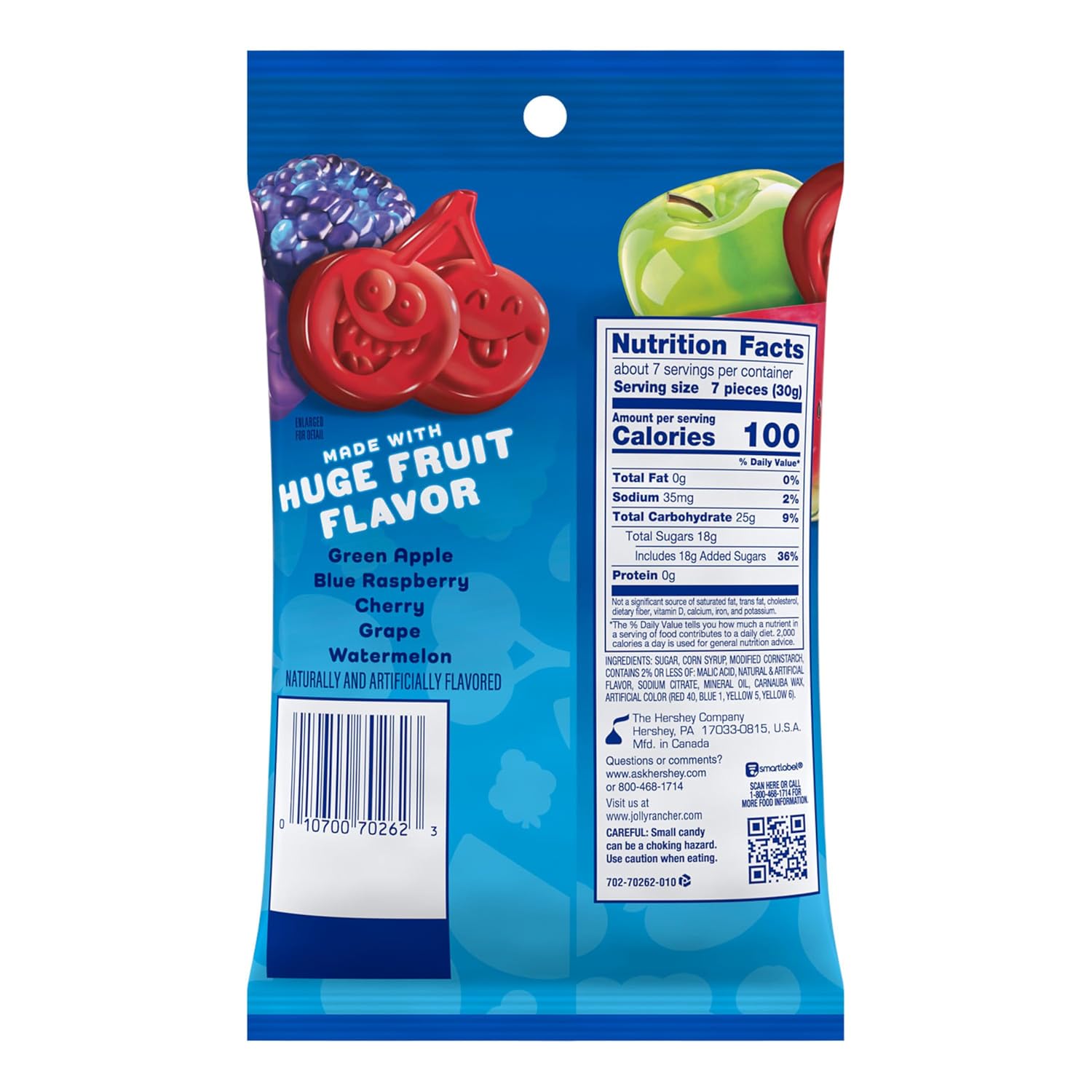 JOLLY RANCHER Gummies Original Fruit Flavored Gummy Candy Box, 3.5 oz