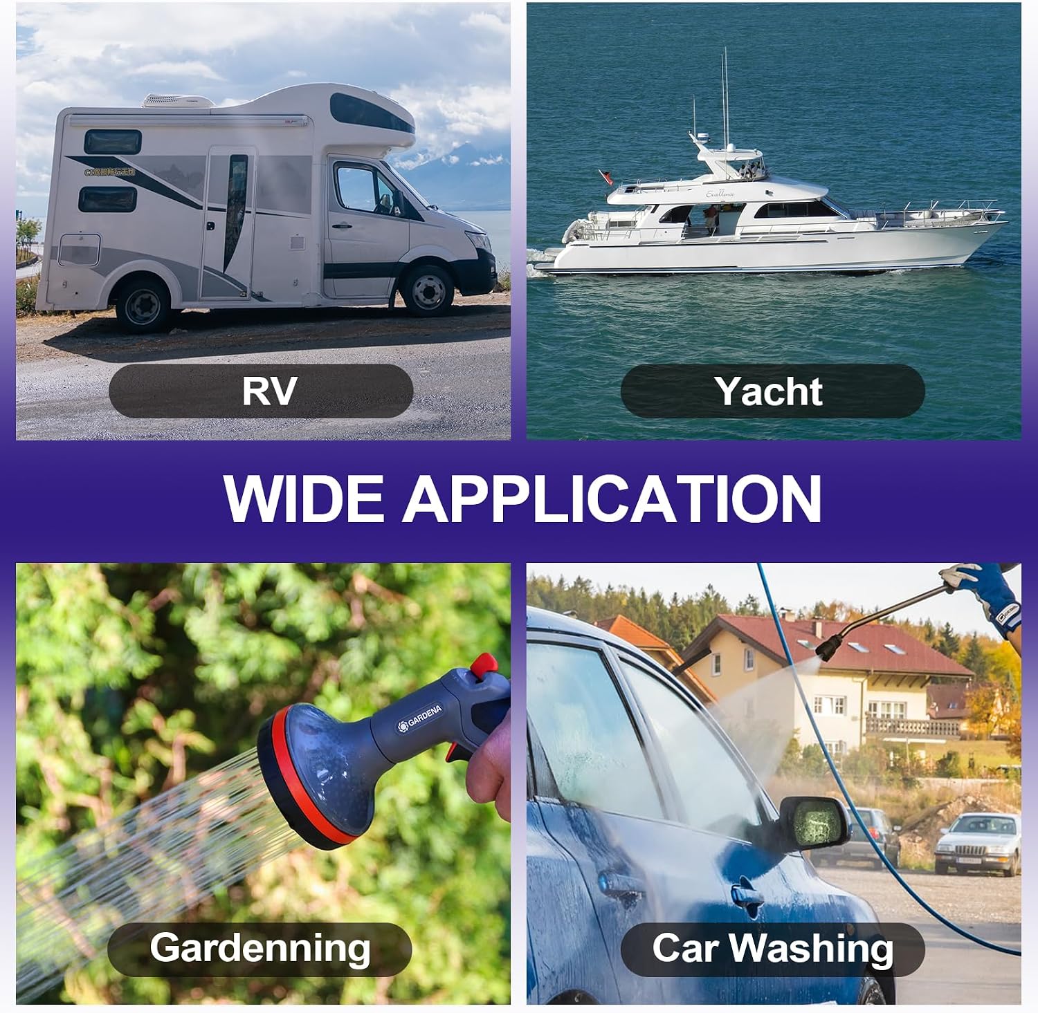RV Water Pumps 115V AC Pressure Pump with Pressure Switch, Self-priming Water Pump 4.0GPM 45PSI, Fresh Water Pump for RV, Kitchen Barthroom Camping Marine Yacht Garden Diaphragm Pump115volt