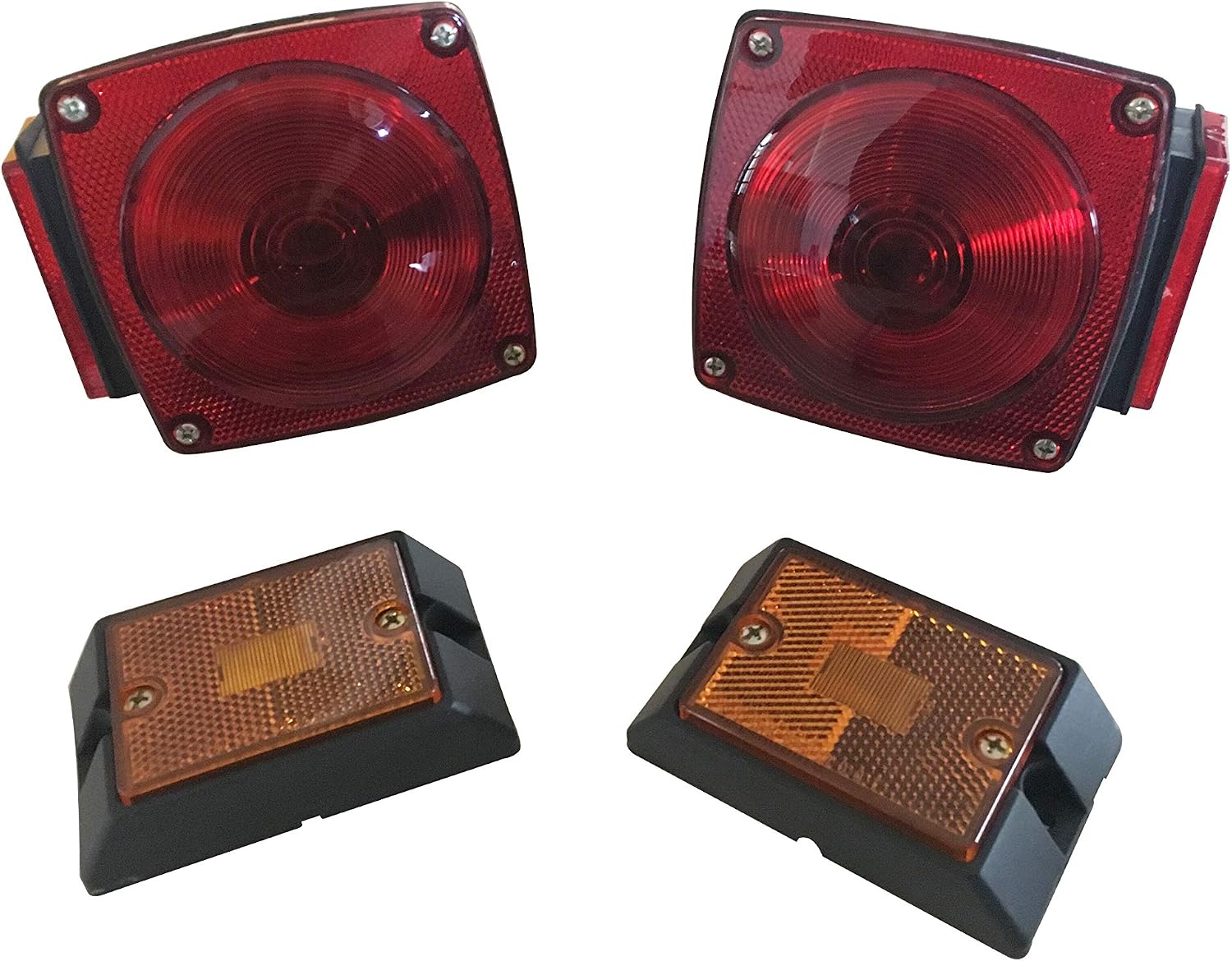 MAXXHAUL 70094 12V Incandescent Trailer Light Kit | Stop, Tail, Brake