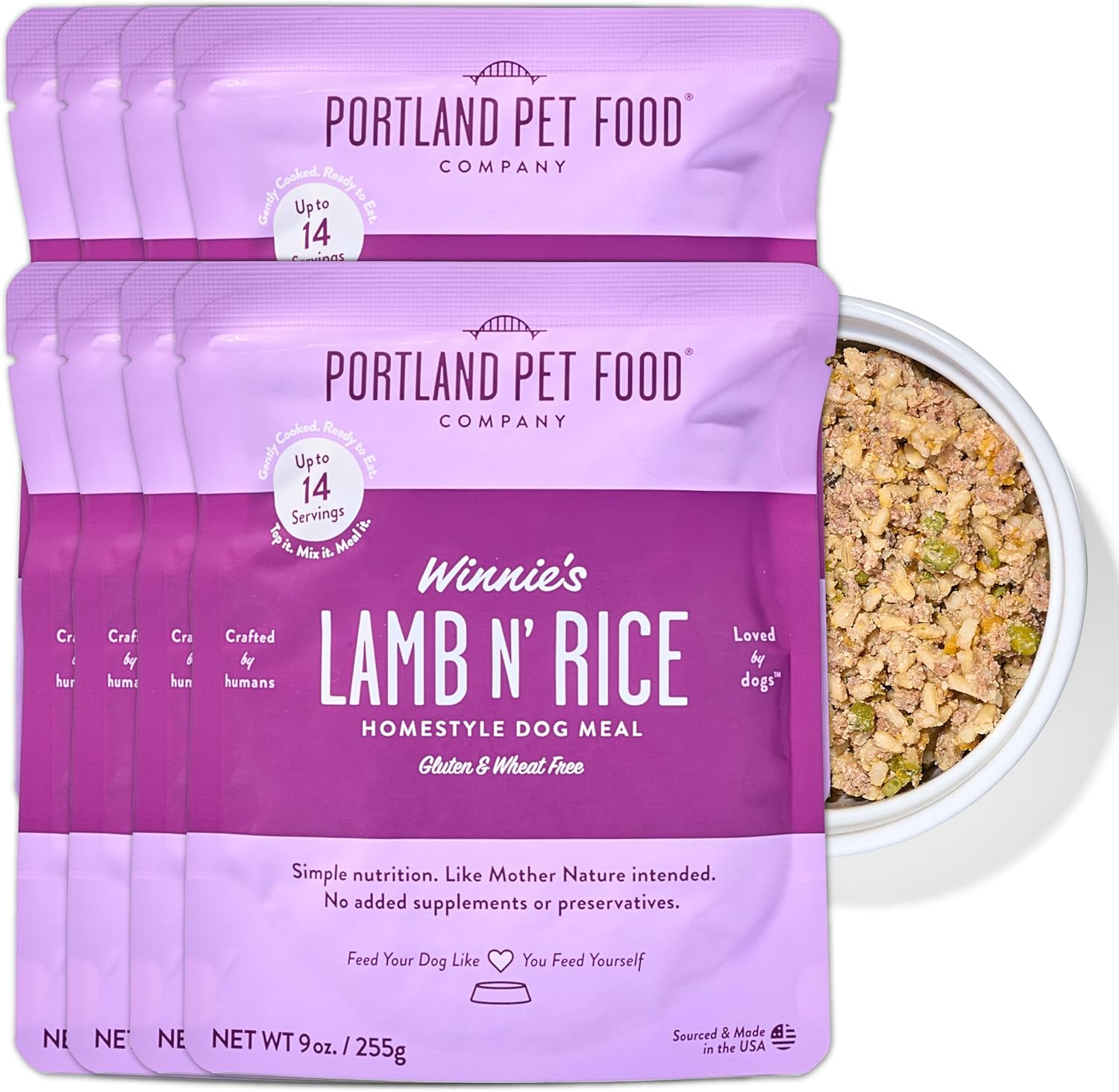 Portland Pet Food Company Fresh, Human Grade Dog Food Topper & Meal 5 Pack