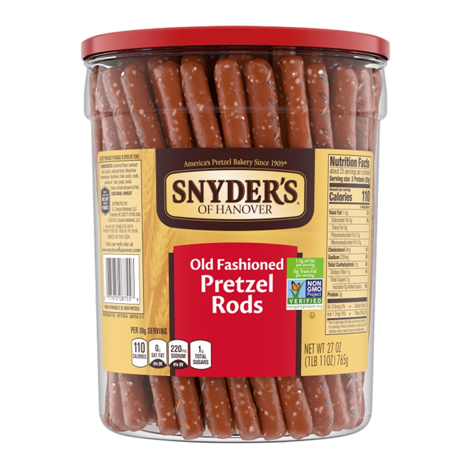 Snyder's of Hanover Pretzel Rods, 12 oz