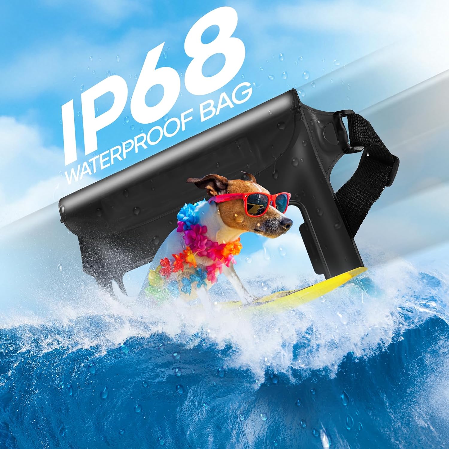 Waterproof Bag Fanny Packs for Women, Cruise Vacation Essentials Waterproof Pouch for Phone Passport Purse, Floating Dry Bags for Beach Water Park Boating Fishing Diving Surfing Kayaking Accessories | Floating, ideal for Beach, Boating & Kayaking, Durabl…