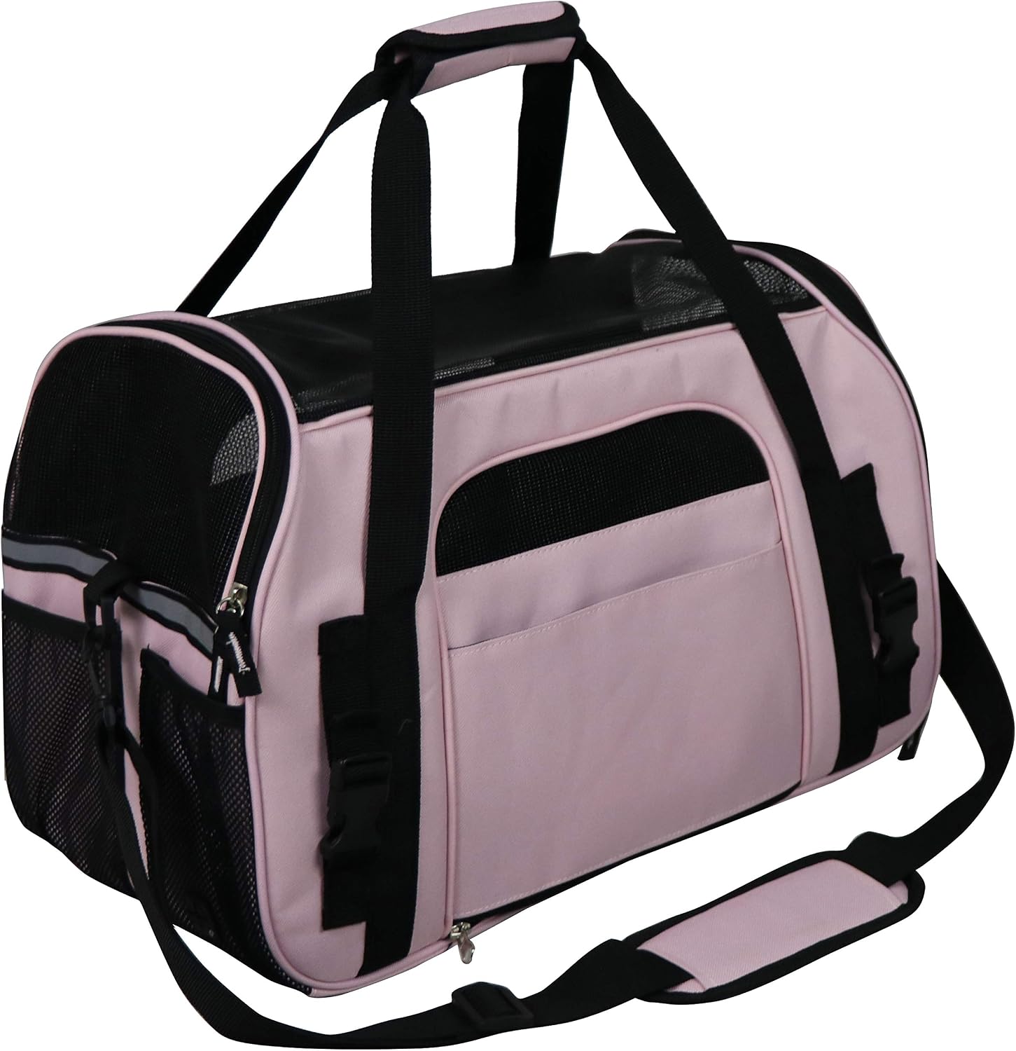 EliteField Soft-Sided Pet Carrier for Cats & Small Dogs (3-Year Warranty) | Airline Approved, Removable Bed & Cover, Built-In Leash, Luggage Sleeve, Seat Belt Loop, Waterproof, Durable, Foldable