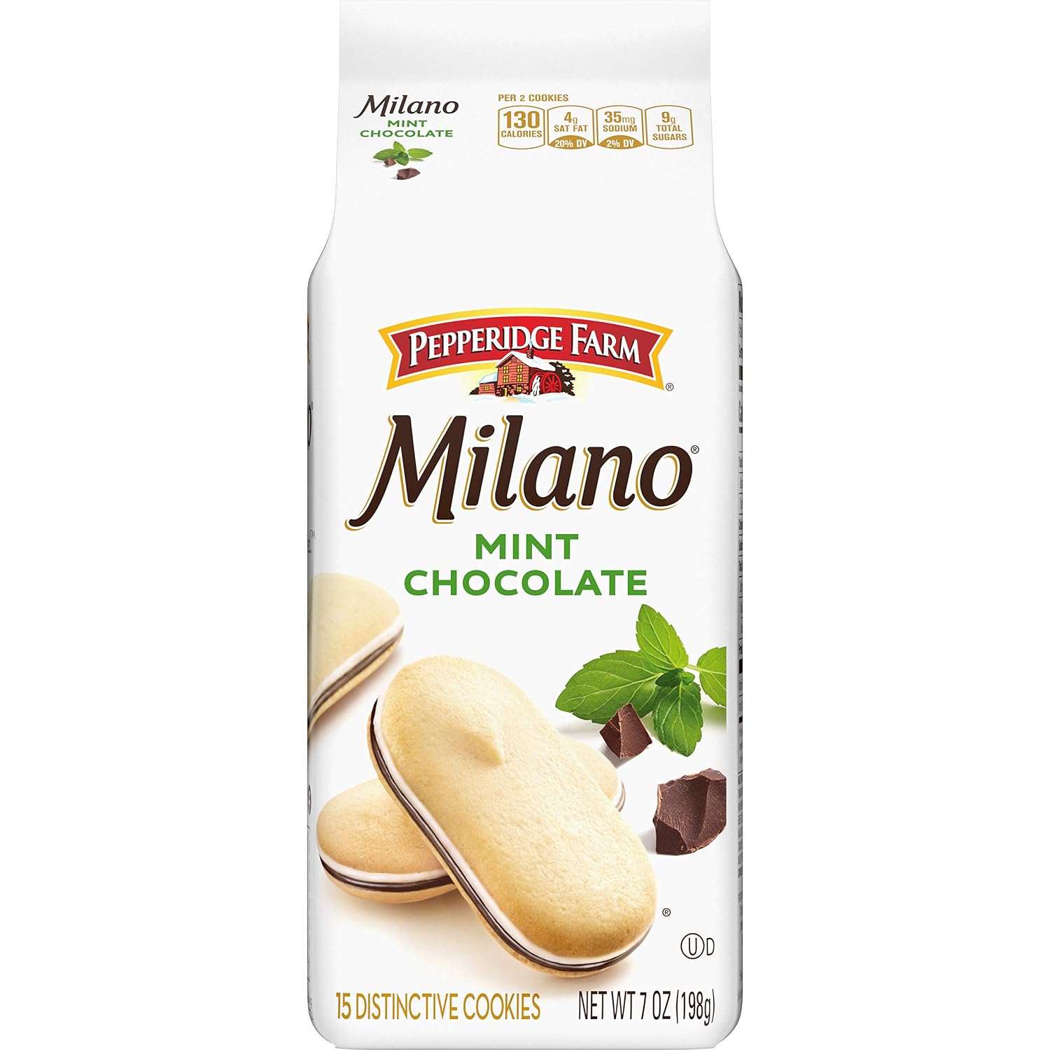 Pepperidge Farm Milano Cookies, Dark Chocolate, 20 Packs Tub, 2 Cookies Per Pack