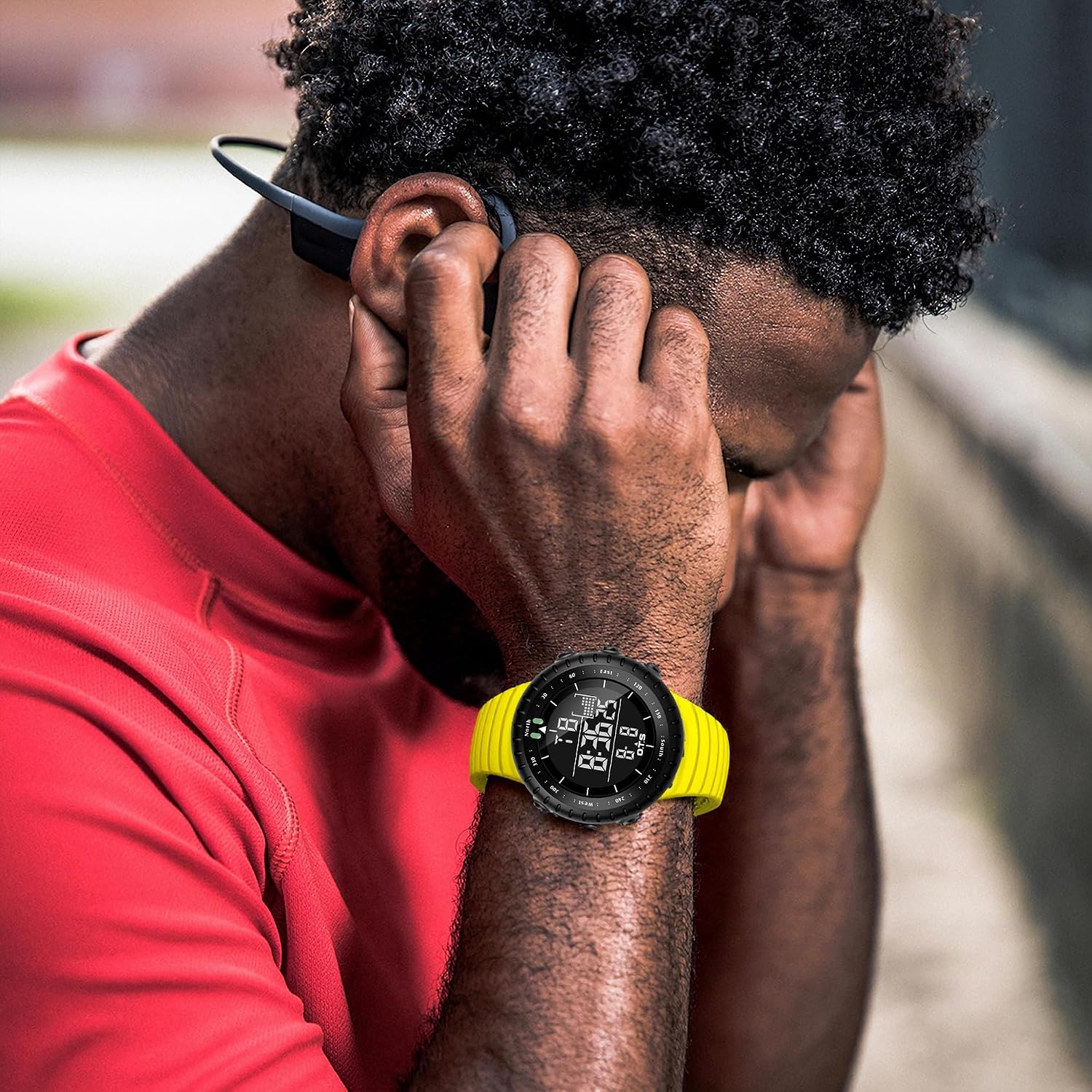 PALADA Men's Digital Sports Watch Waterproof Tactical Watch with LED Backlight Watches for Men
