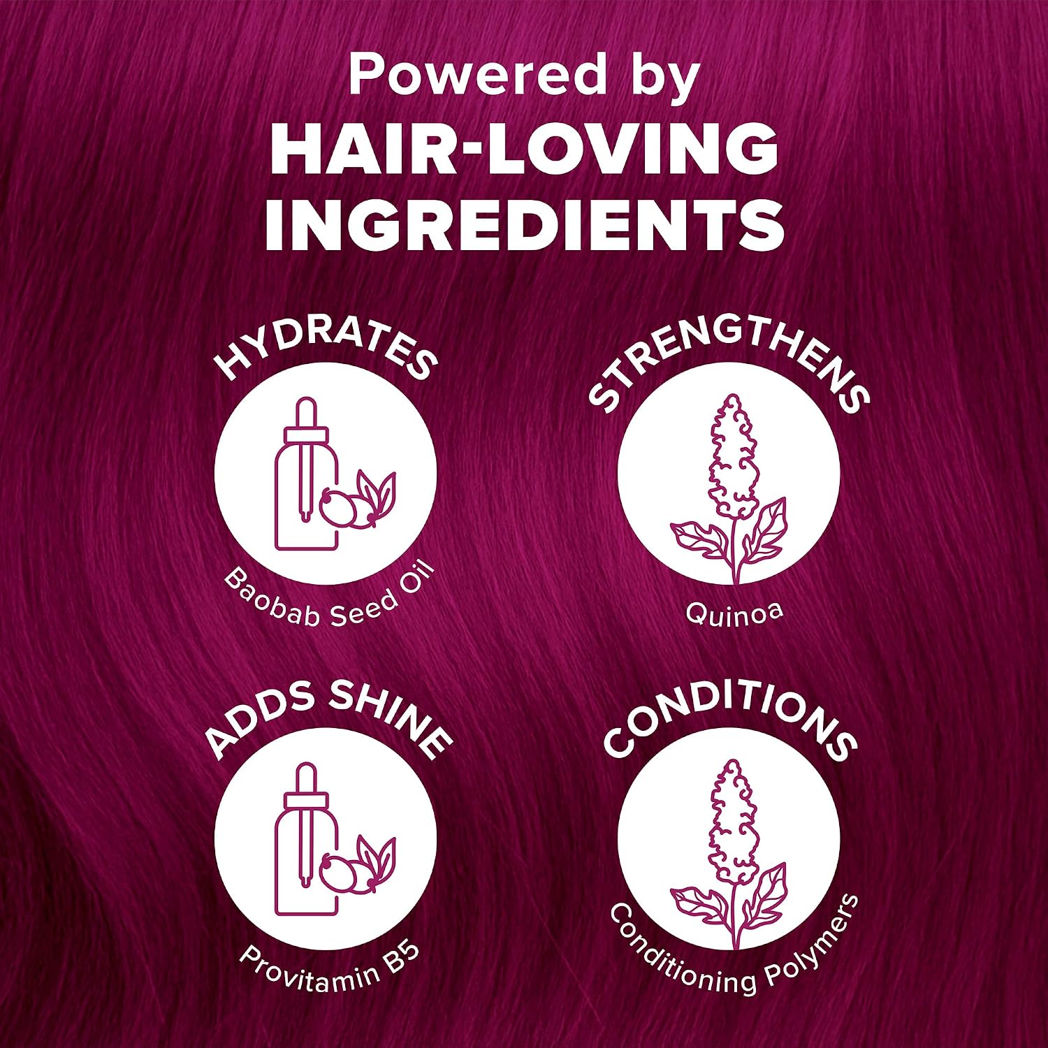 Splat Midnight Magenta Semi Permanent Hair Dye Kit, 1 Application