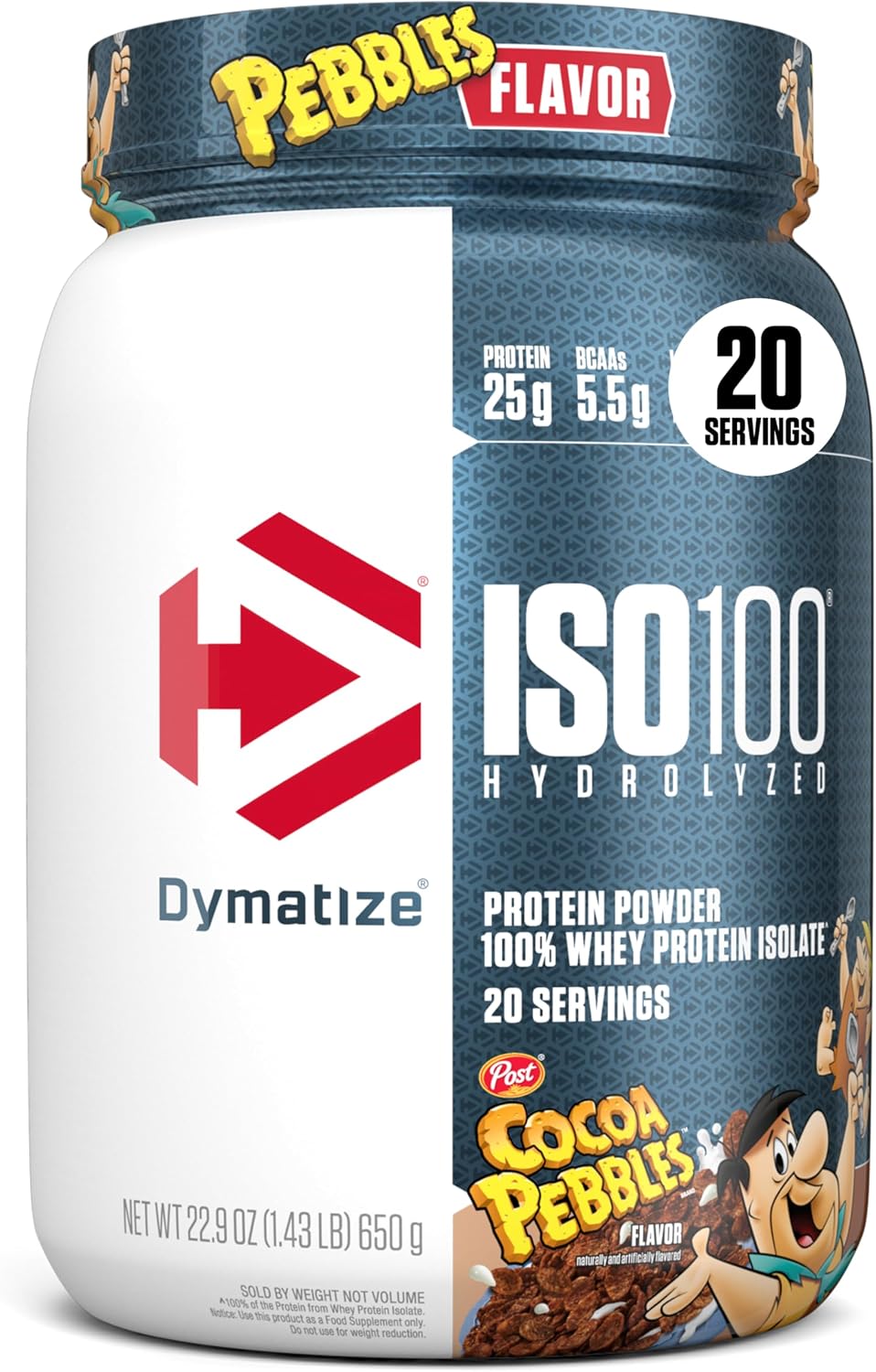 Dymatize ISO100 Protein Powder, 100% Whey Isolate, Birthday Cake | 25g Protein, Hydrolyzed, Fast-Absorbing, Supports Muscle Health, 5.5g BCAAs, Gluten-Free, 75 Servings, 5 lb
