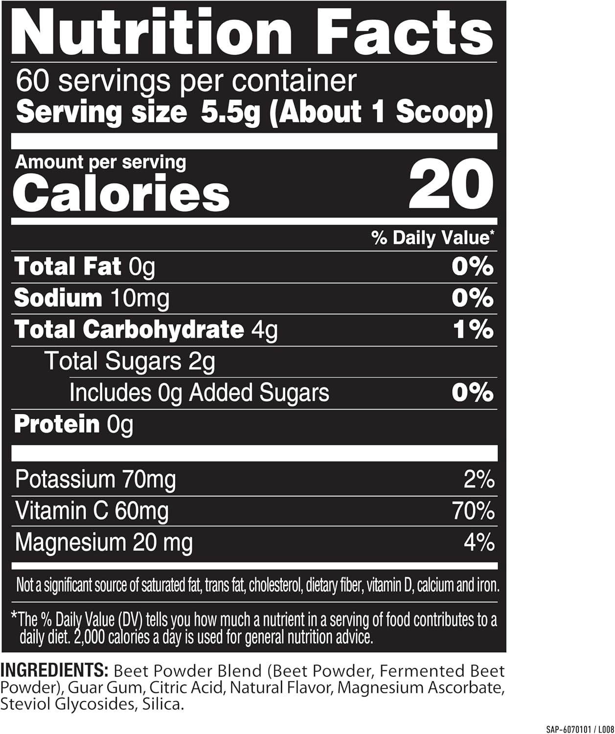 SlimFast Nature Fuel Power Beets Powder, Delicious Mixed Berry, 60 Servings | Concentrated Superfood Supplement, Non-GMO