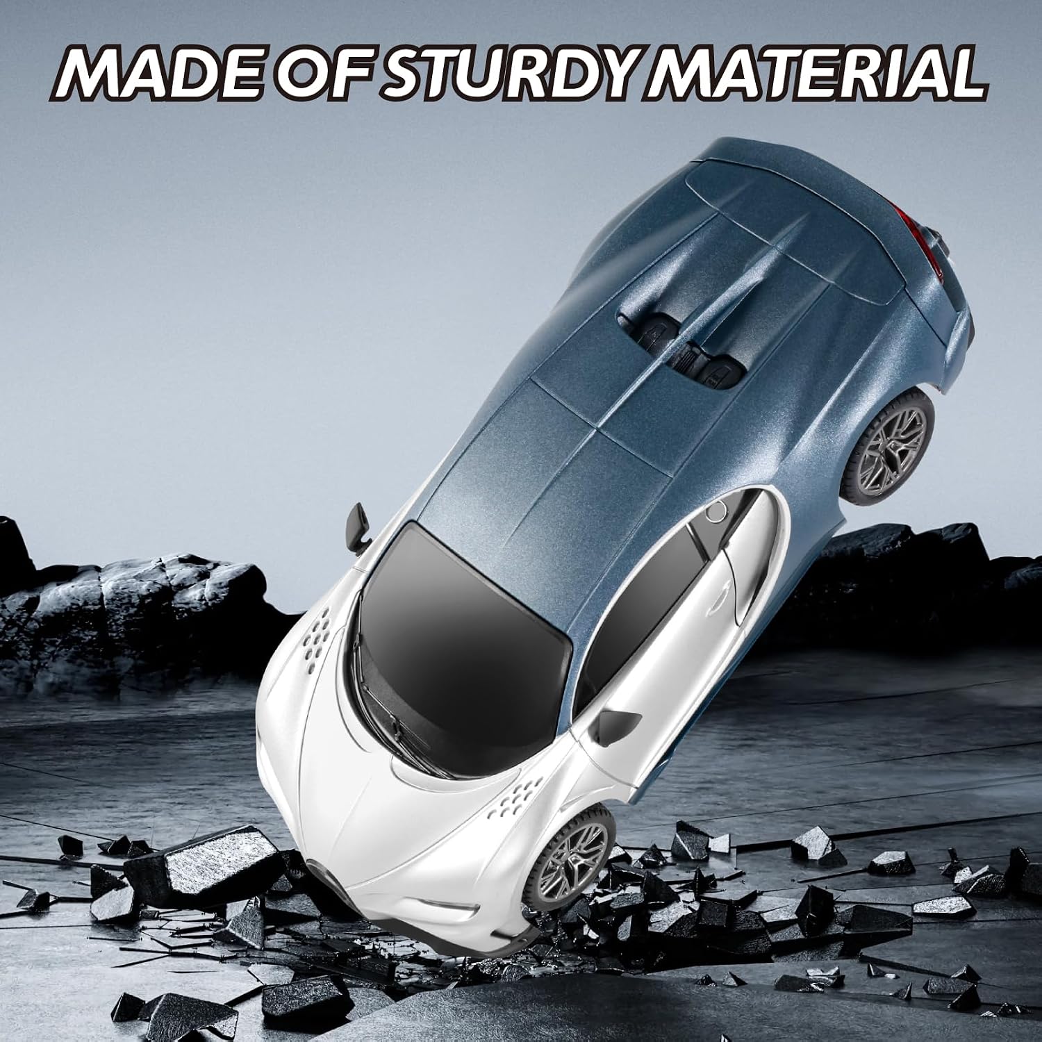 MIEBELY Licensed Bugatti Divo 1:24 Model RC Race Car for Kids Adults | Officially licensed;2.4GHz control; LED headlights;3.7V battery;sturdy ABS;indoor/outdoor play;gift for boys & collectors