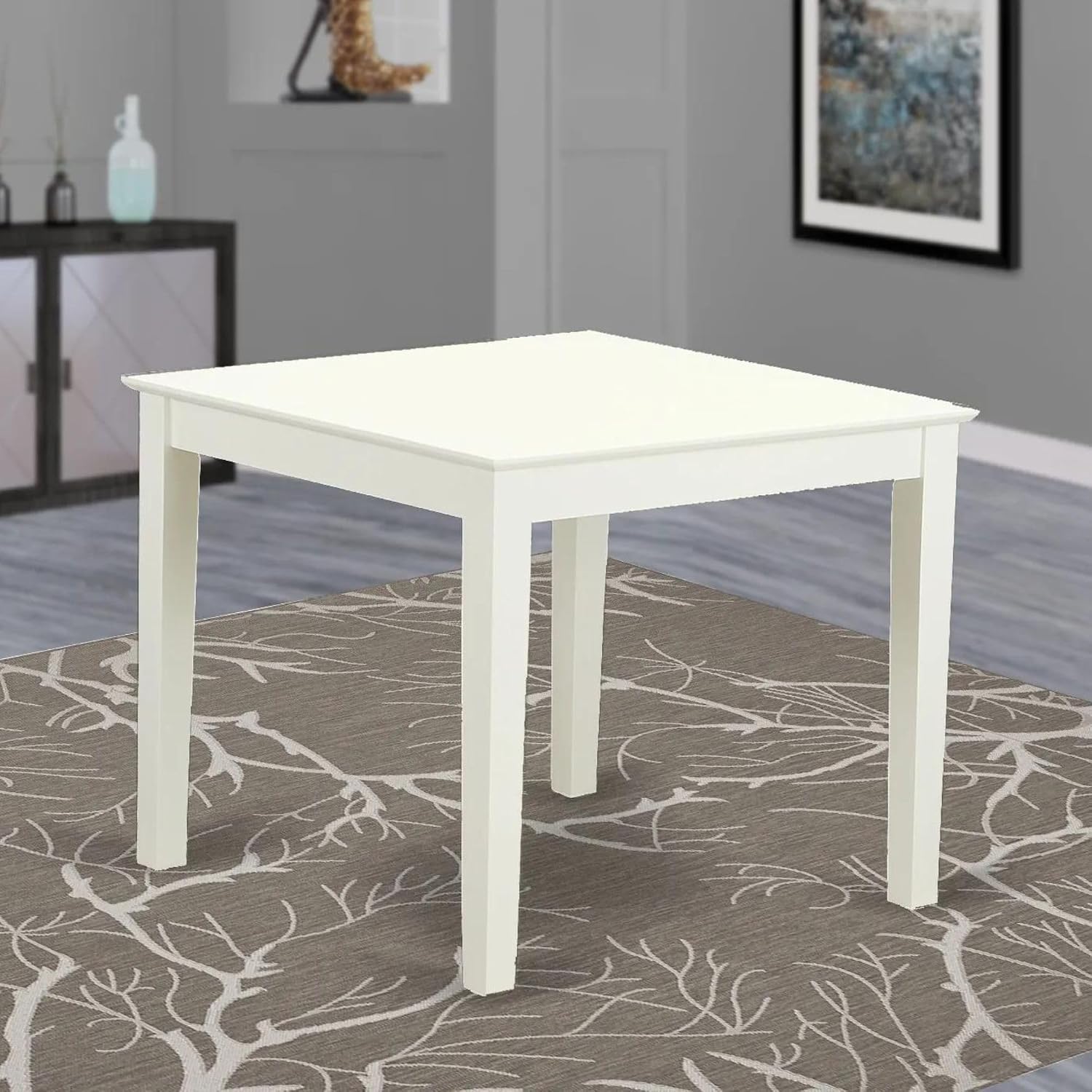East West Furniture OXT-ANA-T Oxford Square Dining Table for Small Spaces, 36x36 Inch, Natural
