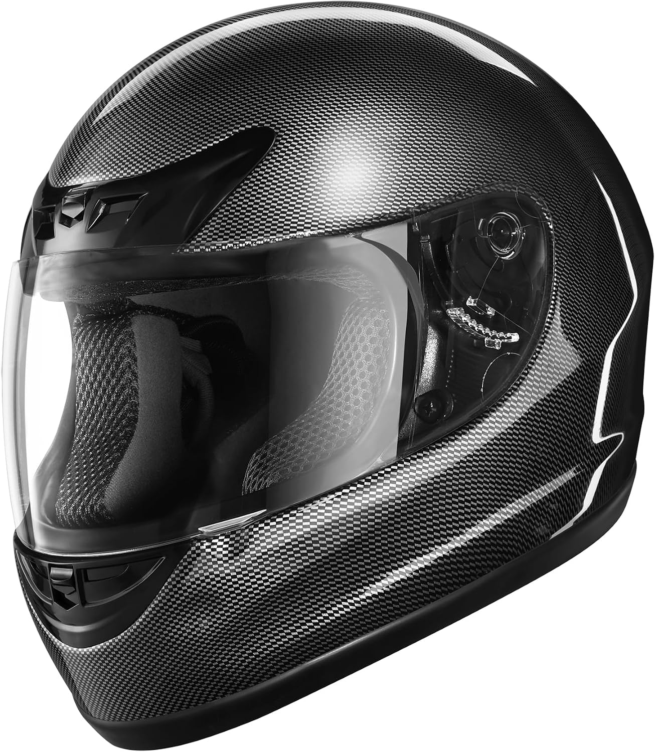 Full Face Motorcycle Helmet Adult ATV Helmet DOT Approved | Ultra-Lightweight, with Anti-Fog Visor, Breathable Liner, For Street Bike