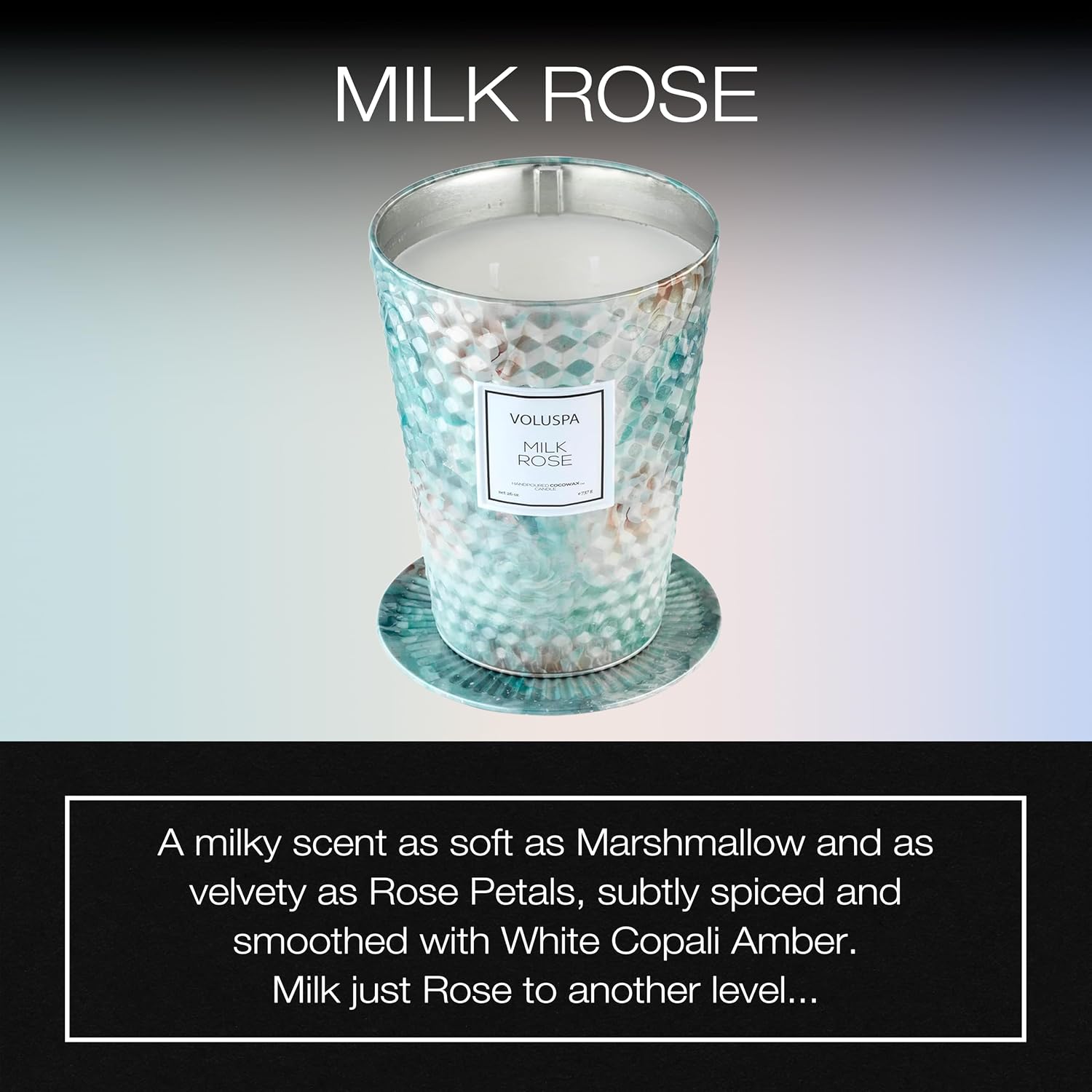 Voluspa BlackBerry Rose Oud, 2 Wick Tin Candle, 8 oz, 25 Hour Burn Time, Coconut Wax for Clean Burning, Handcrafted in The USA