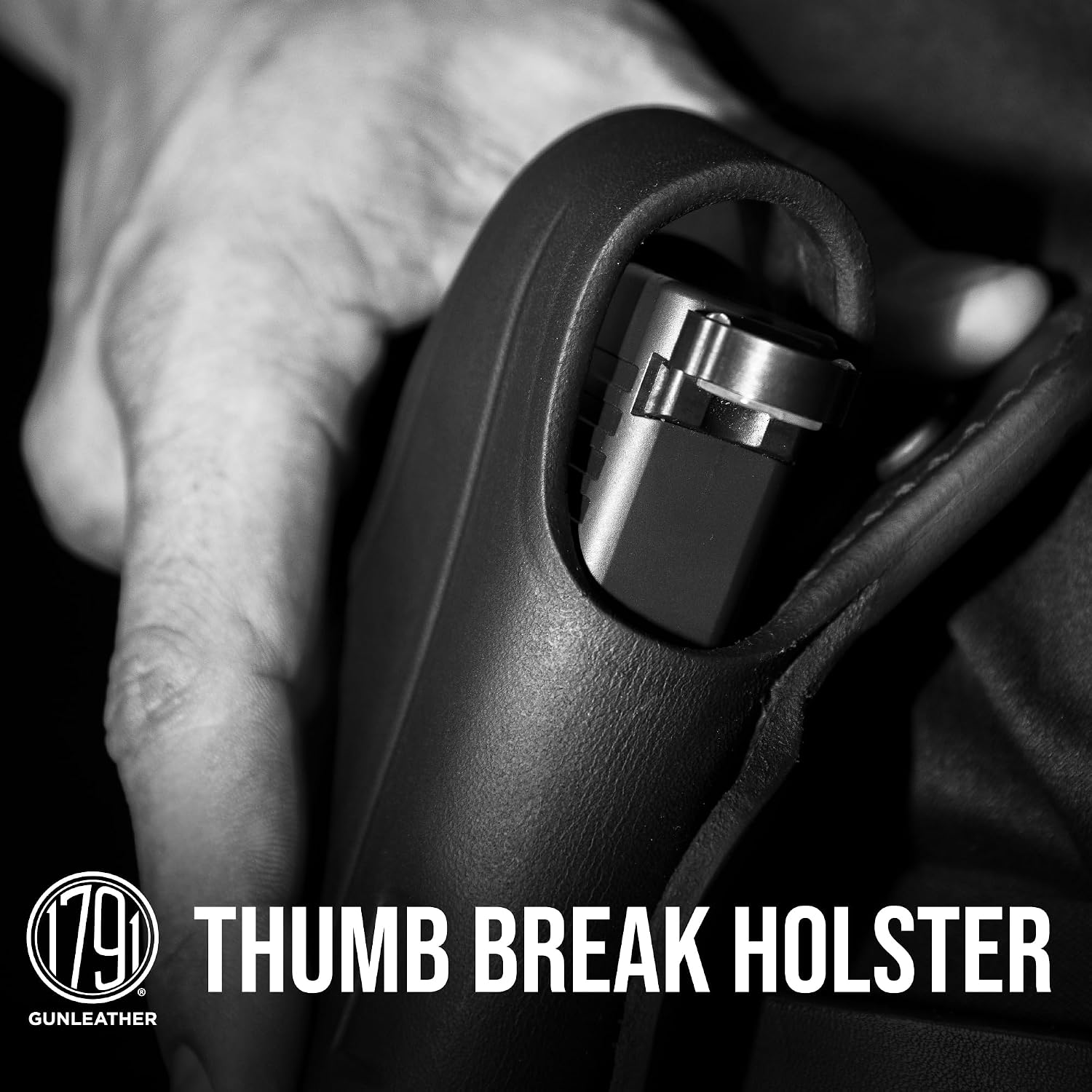 1791 Thumb Break Holster Fits Sig P320 Carry, X-Carry, P229, P320c, M11-A1 | Right-handed OWB gun holster also fits Sig Sauer M18, P250, Springfield XDMc and XDM 3.8