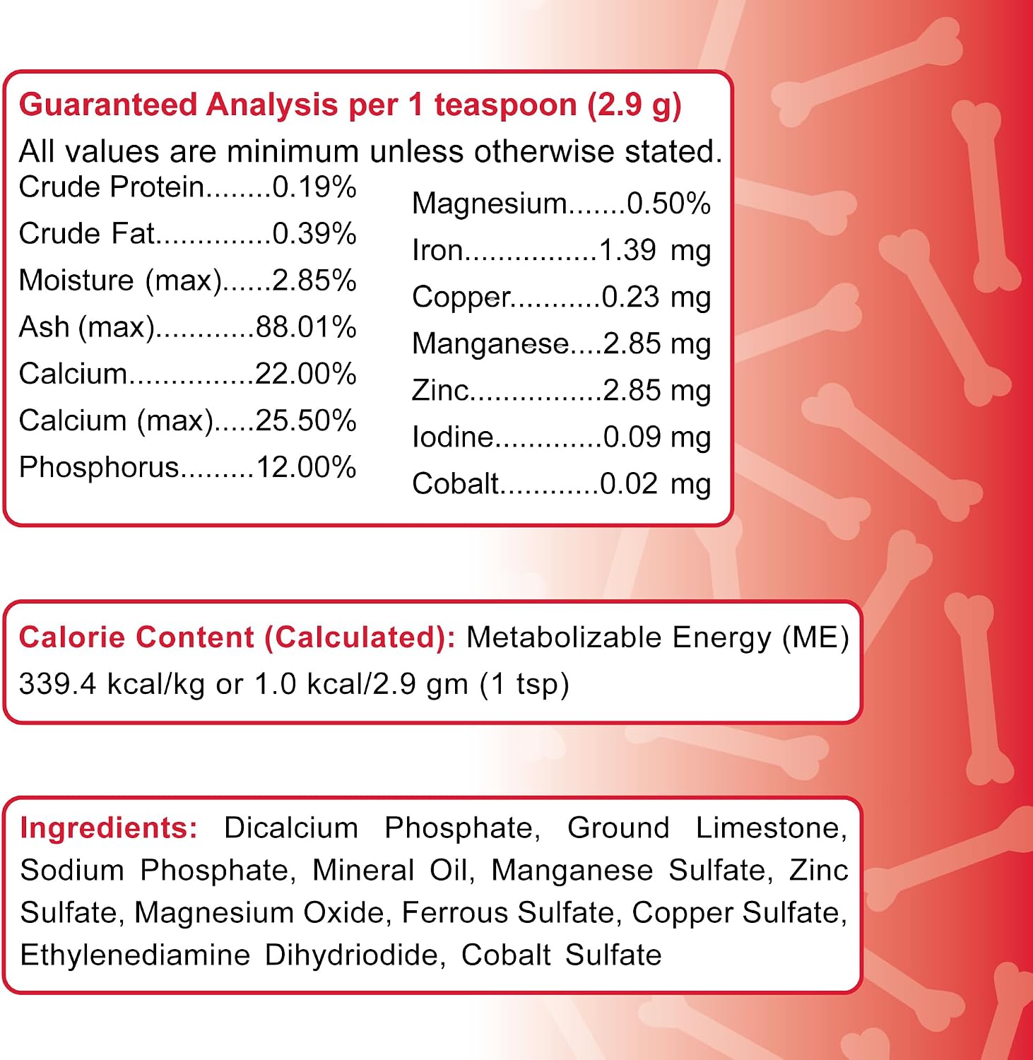Dogzymes Bone Builder - Low Volume, Cost Effective Calcium Supplement