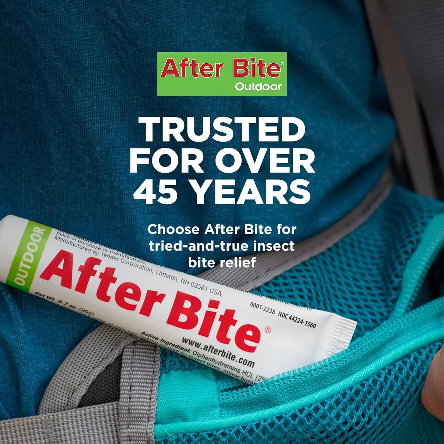 After Bite Outdoor Bug Bite Itch Relief, Diphenhydramine HCl Gel, 4Pk