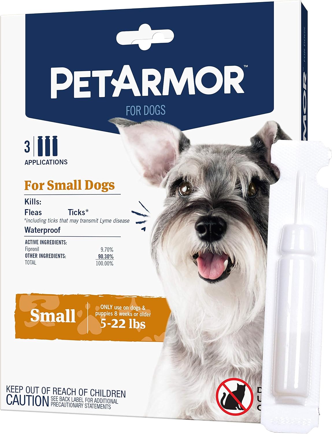 PetArmor Flea & Tick Topical Dogs 45-88 lbs, Fipronil, 3-Month | Ideal for Large Dogs 45-88 lbs; Kills Adult Fleas in 24-48 hrs; 3-month supply; Vet-Quality, No Rx Needed