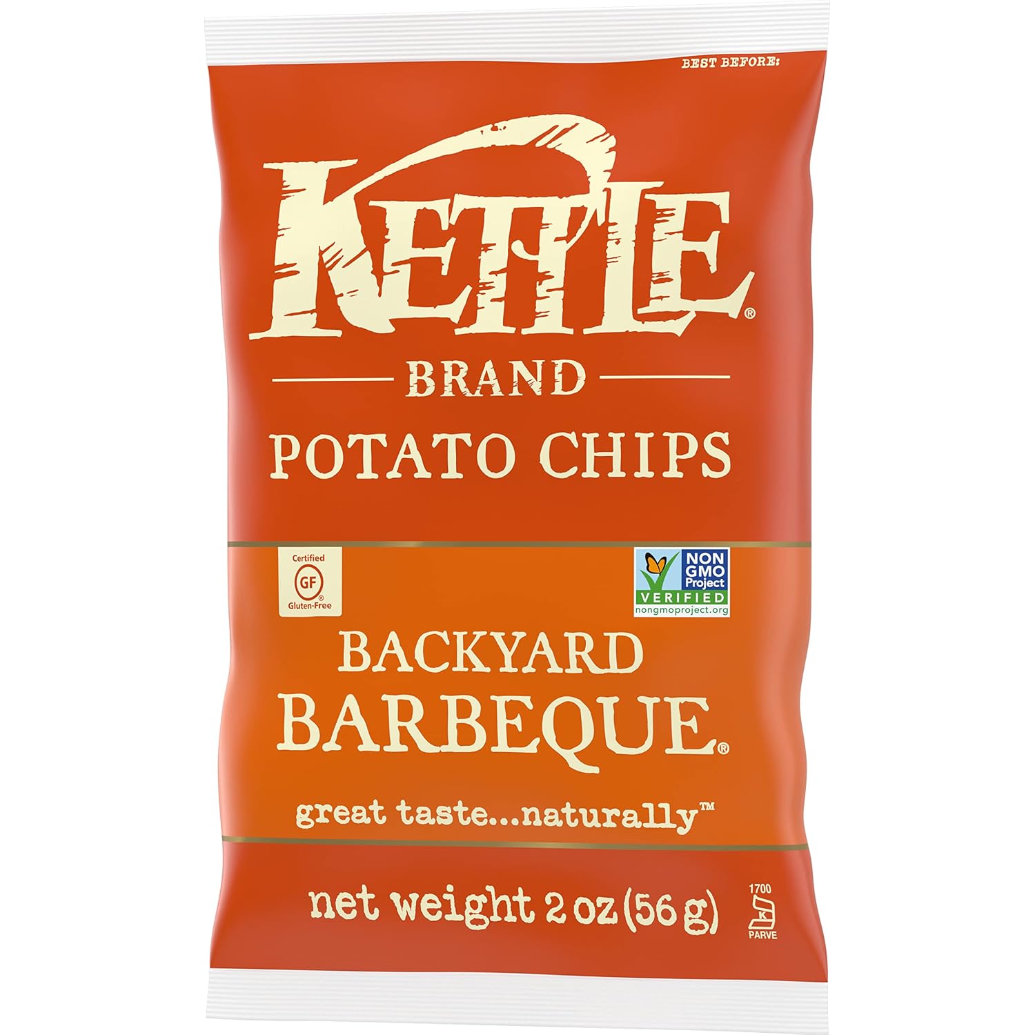 Kettle Brand Potato Chips, Backyard Barbeque Kettle Chips, 5 Oz