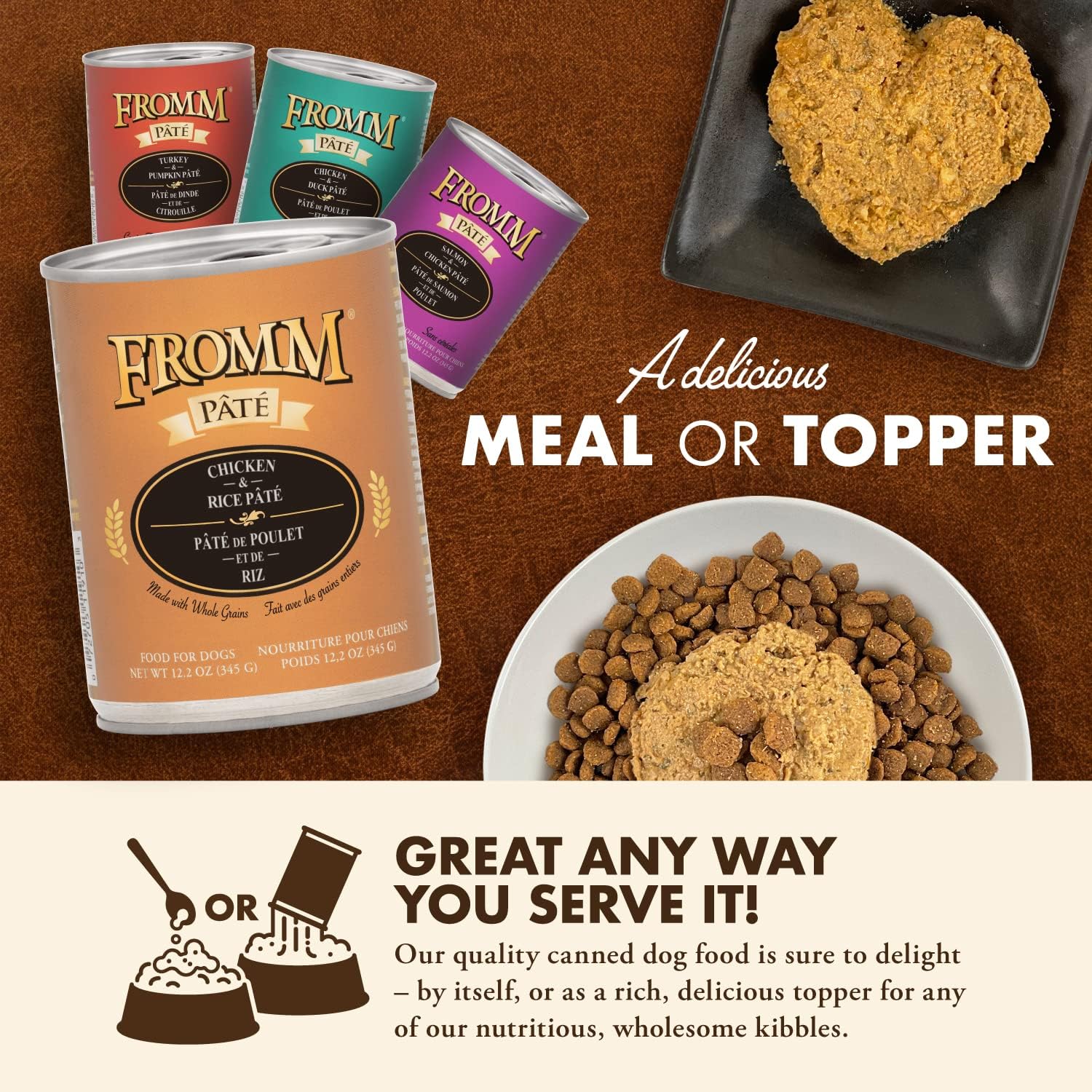 Fromm Venison & Lentil Pate Dog Food - Premium Wet Dog Food - Venison Recipe - Case of 12 Cans