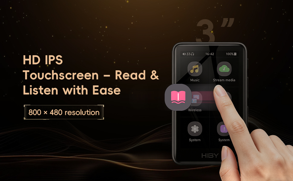 3inch touchscreen