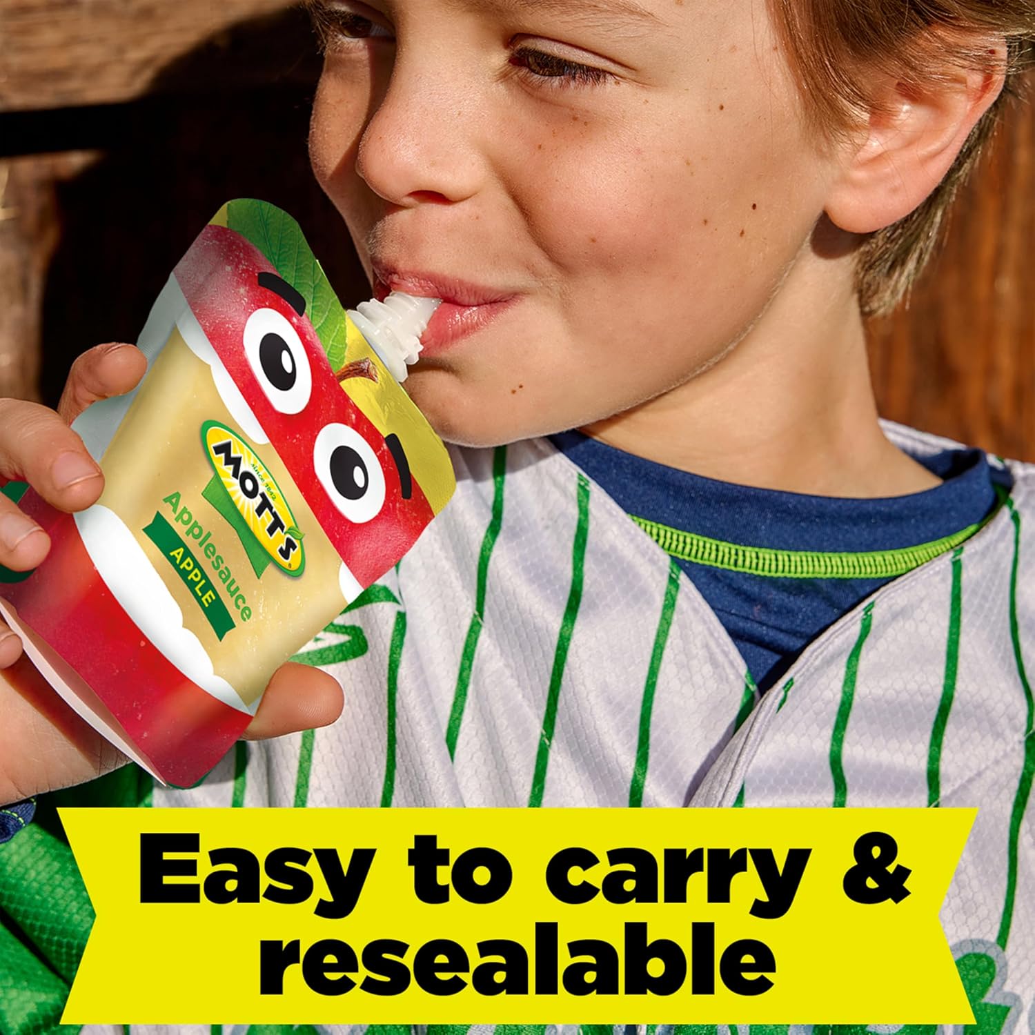 Mott's Original Applesauce, 3.2 Oz Clear Pouches, 48 Count (4 Packs Of 12), No Artificial Flavors, Good Source Of Vitamin C, Nutritious Option For The Whole Family