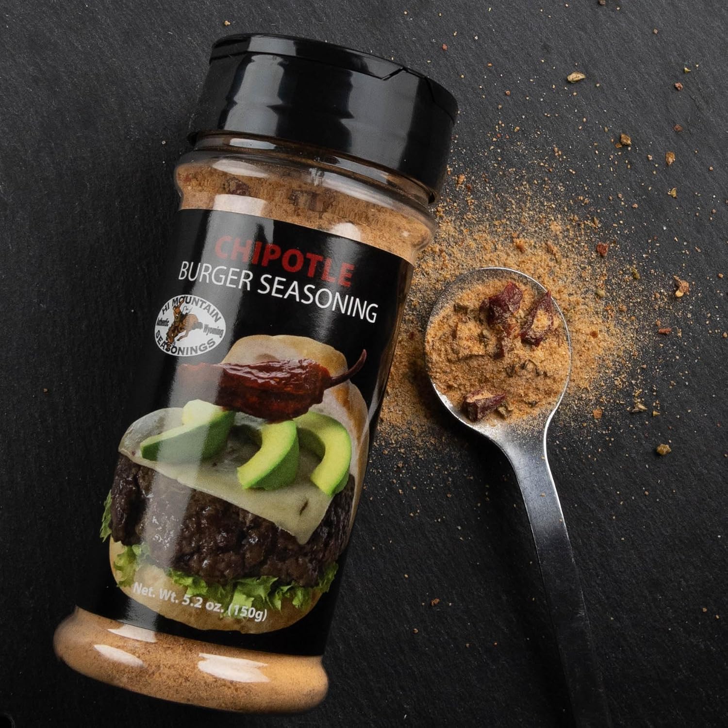 Hi Mountain Hickory Burger Seasoning | Smoked Hamburger Seasoning | Smoked hickory burger seasoning with garlic for rich grilled flavor on beef, turkey, chicken and venison burgers.
