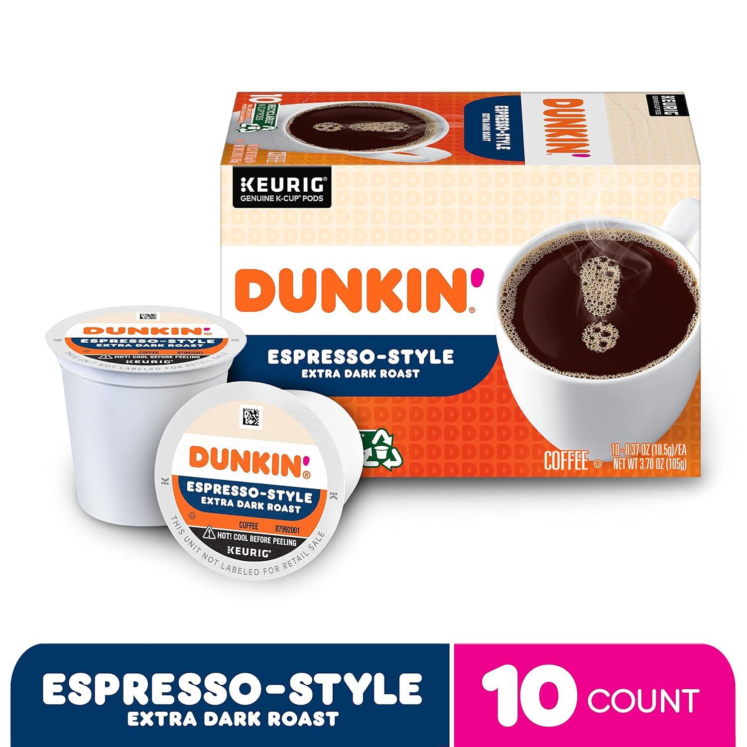 Dunkin’ Original Blend Medium Roast Coffee, Keurig K-Cup Pods, 60 Count | 6 boxes of 10 single serve coffee pods each, Rich & smooth flavor, Made with arabica coffee, Shelf stable, SNAP EBT eligible