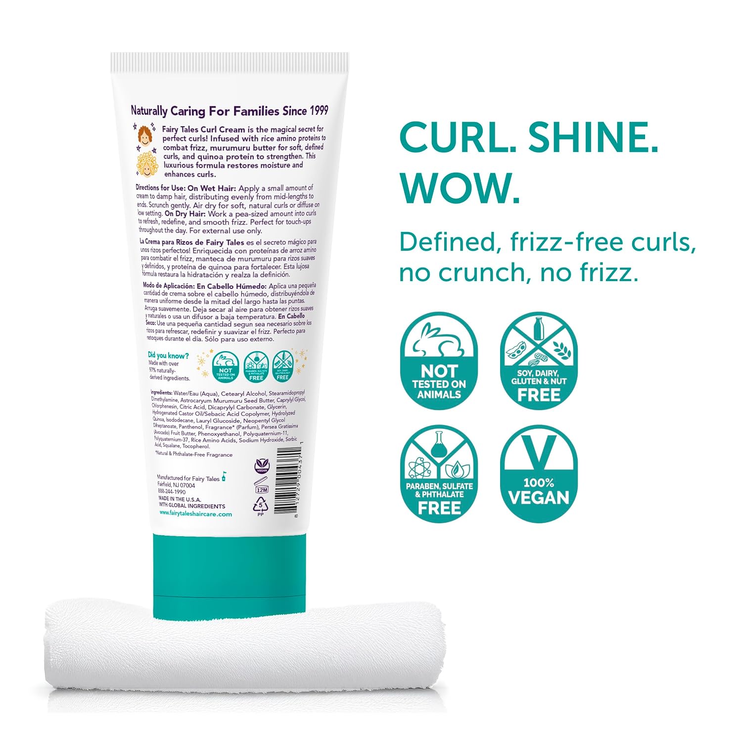 Fairy Tales Curly Q Kids Styling Spray Gel, 8oz