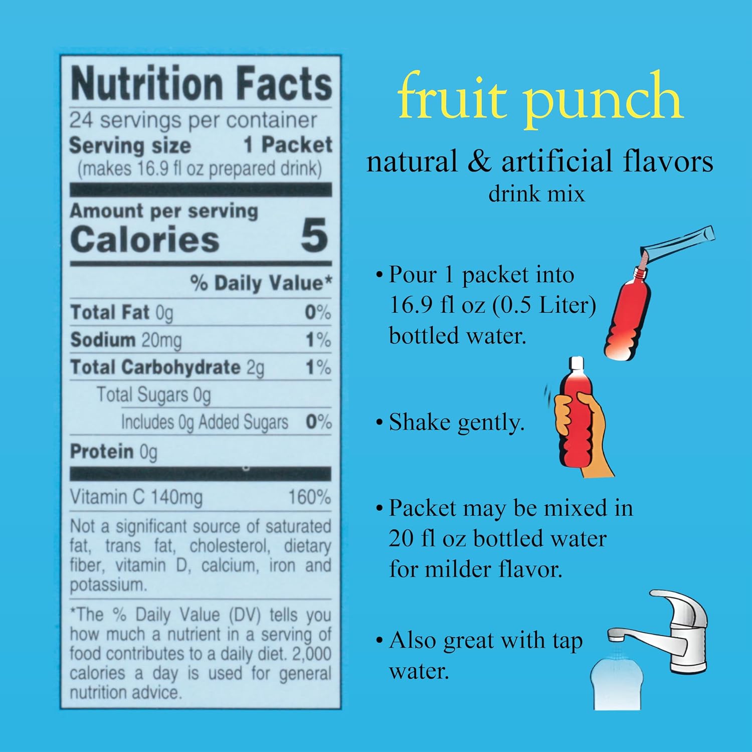 4C Powder Drink Mix Packets, Cranberry Pomegranate 1 Pack, 20 Count, Singles Stix On the Go, Refreshing Sugar Free Water Flavorings