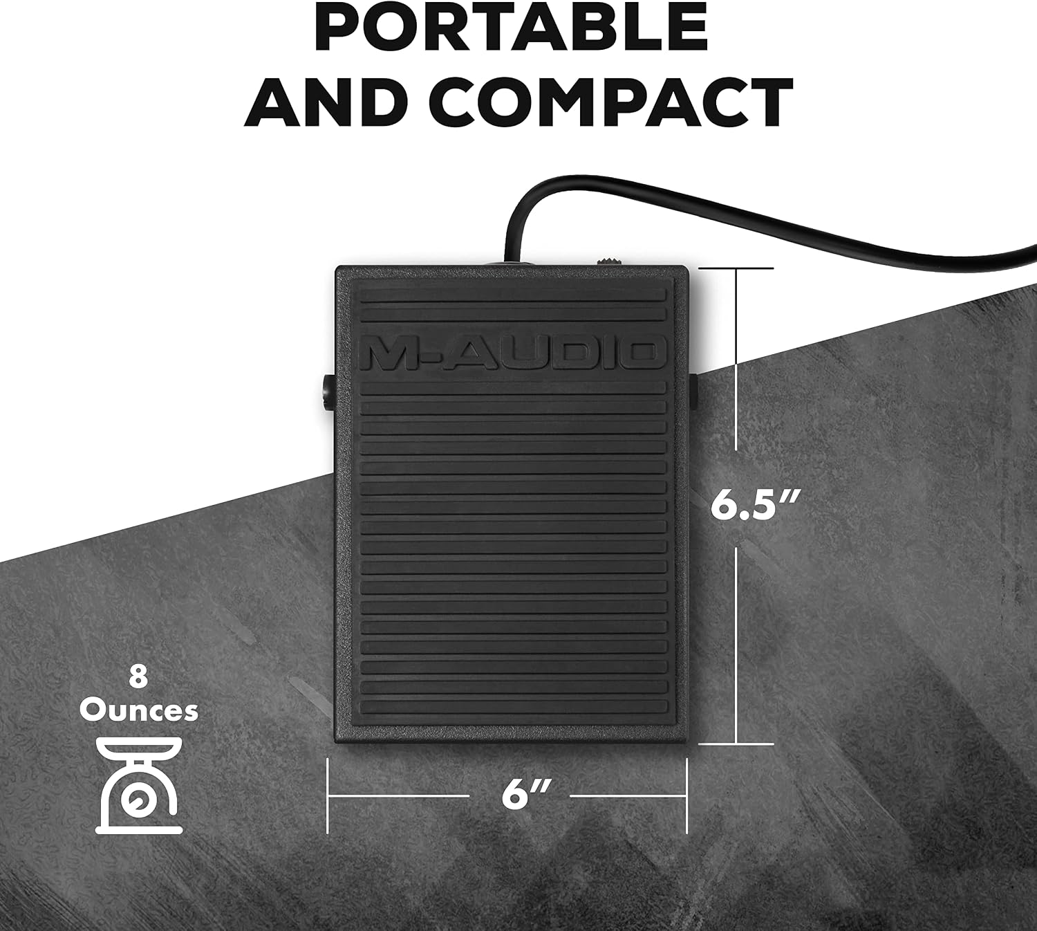M-AUDIO EX-P Keyboard Expression Pedal | Universal Expression Pedal for MIDI Keyboards, MIDI Controllers, and Supported Guitar Effects Pedals