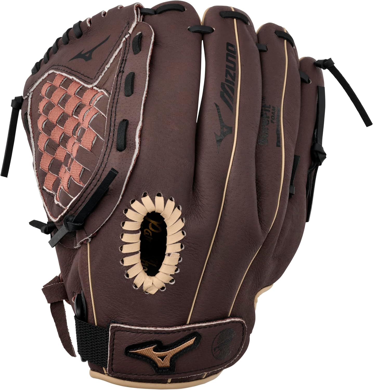 Mizuno Prospect PowerClose Youth Baseball Glove Series I V-Flex Notch I Parashock Palm Pad I Buttersoft Palm Liner