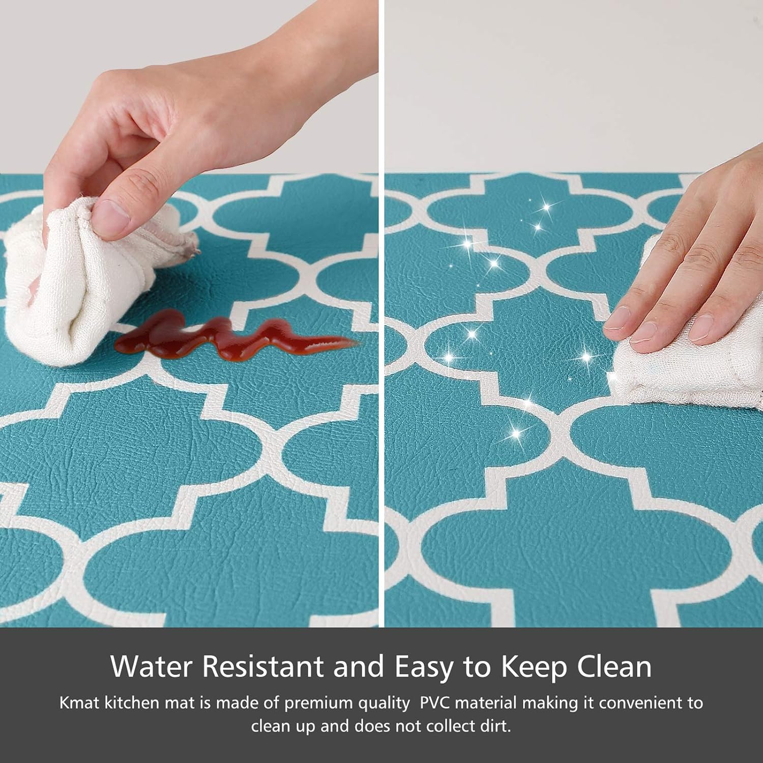 KMAT Kitchen Mat Set of 2,Cushioned Anti-Fatigue Kitchen Mats for Floor