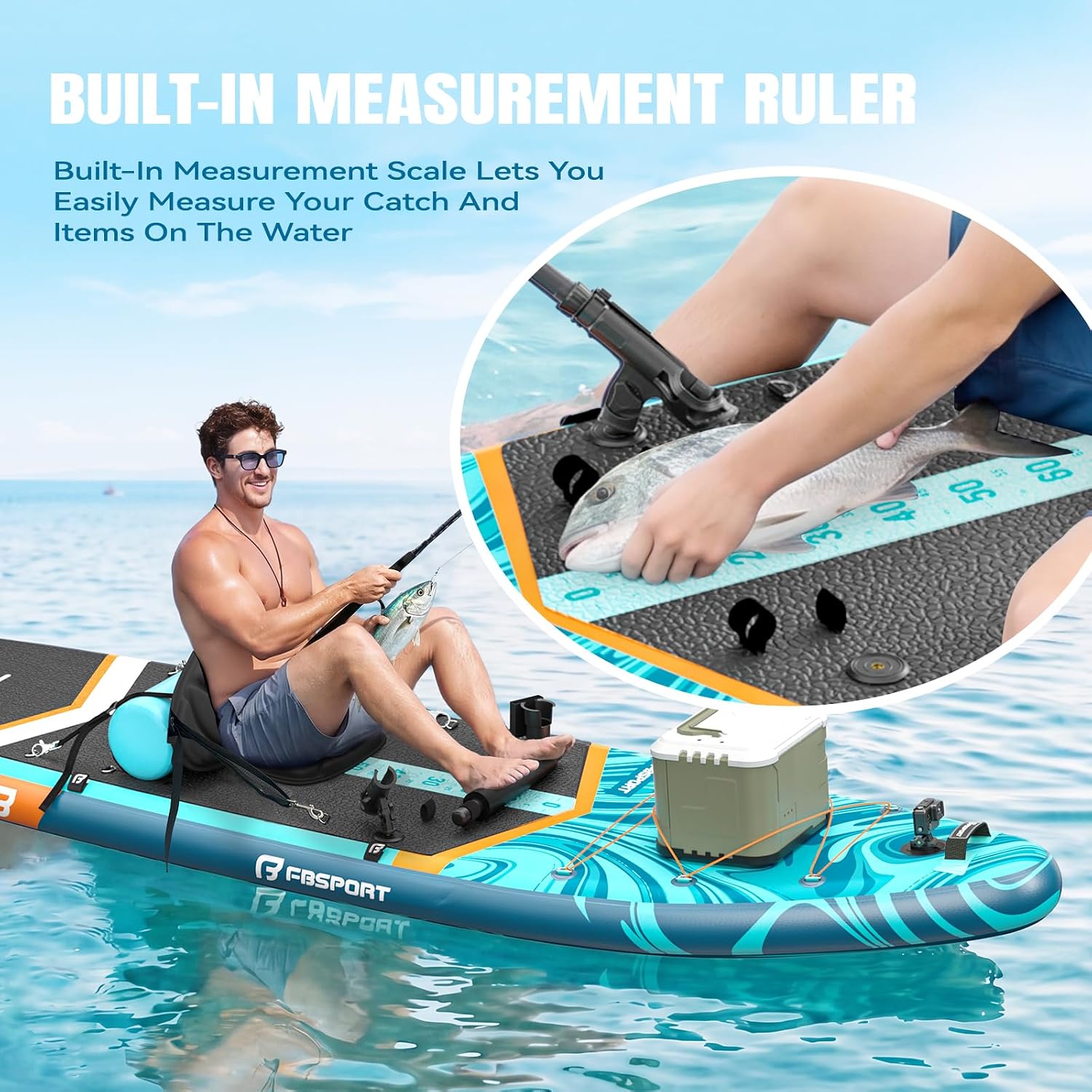 FBSPORT 11' Premium Stand Up Paddle Board, Yoga Board with SUP Accessories & Carry Bag | Wide Stance, Surf Control, Non-Slip Deck, Leash