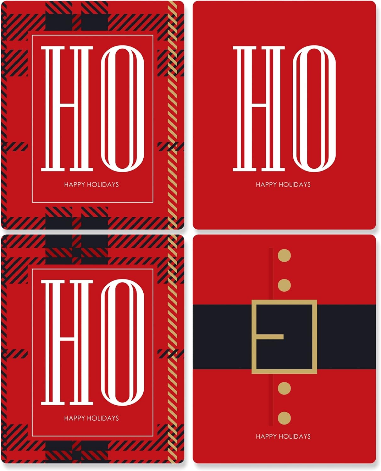 Big Dot of Happiness Ugly Sweater - Holiday and Christmas Wine Bottle Label Stickers - Set of 4