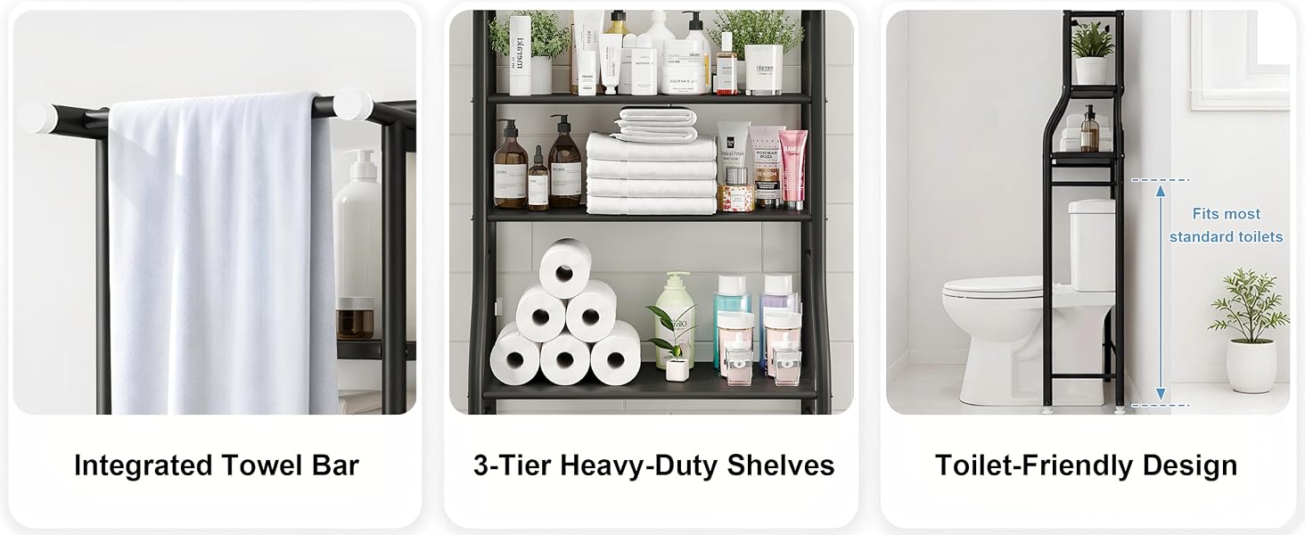 UDEAR3-TierOverThe Toilet Rack