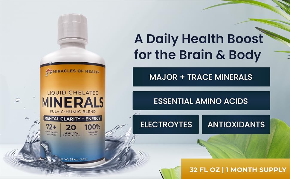 Liquid Chelated Minerals - Major and Trace Minerals