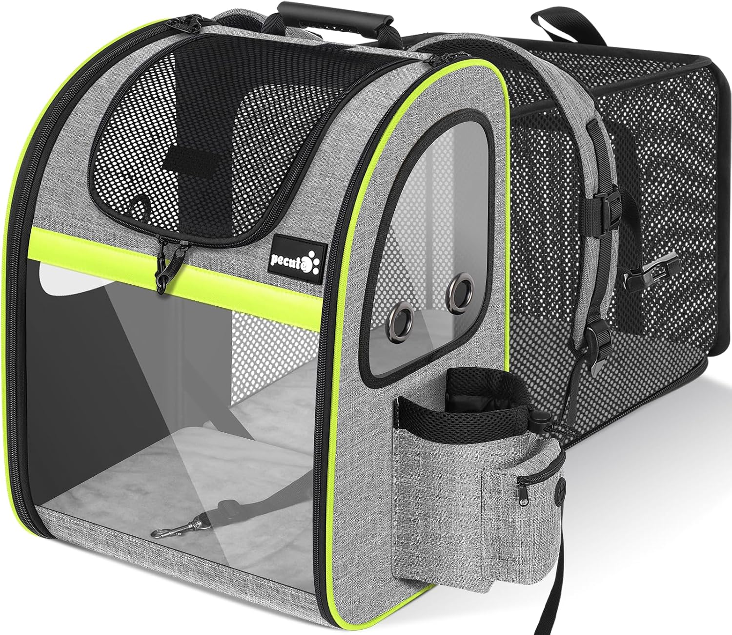 pecute Cat Backpack Expandable, Cat Carrier Backpack with Breathable Window