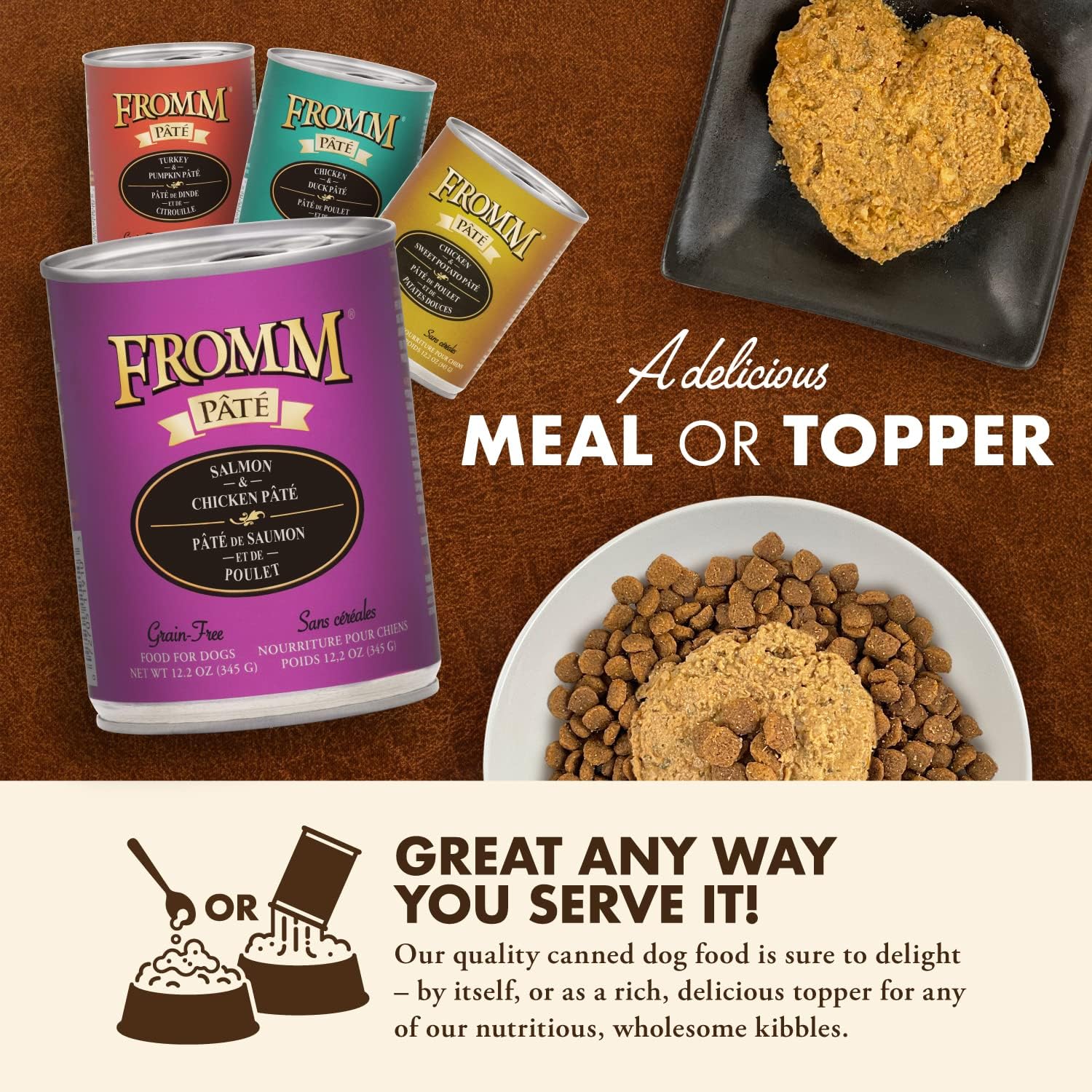 Fromm Venison & Lentil Pate Dog Food - Premium Wet Dog Food - Venison Recipe - Case of 12 Cans
