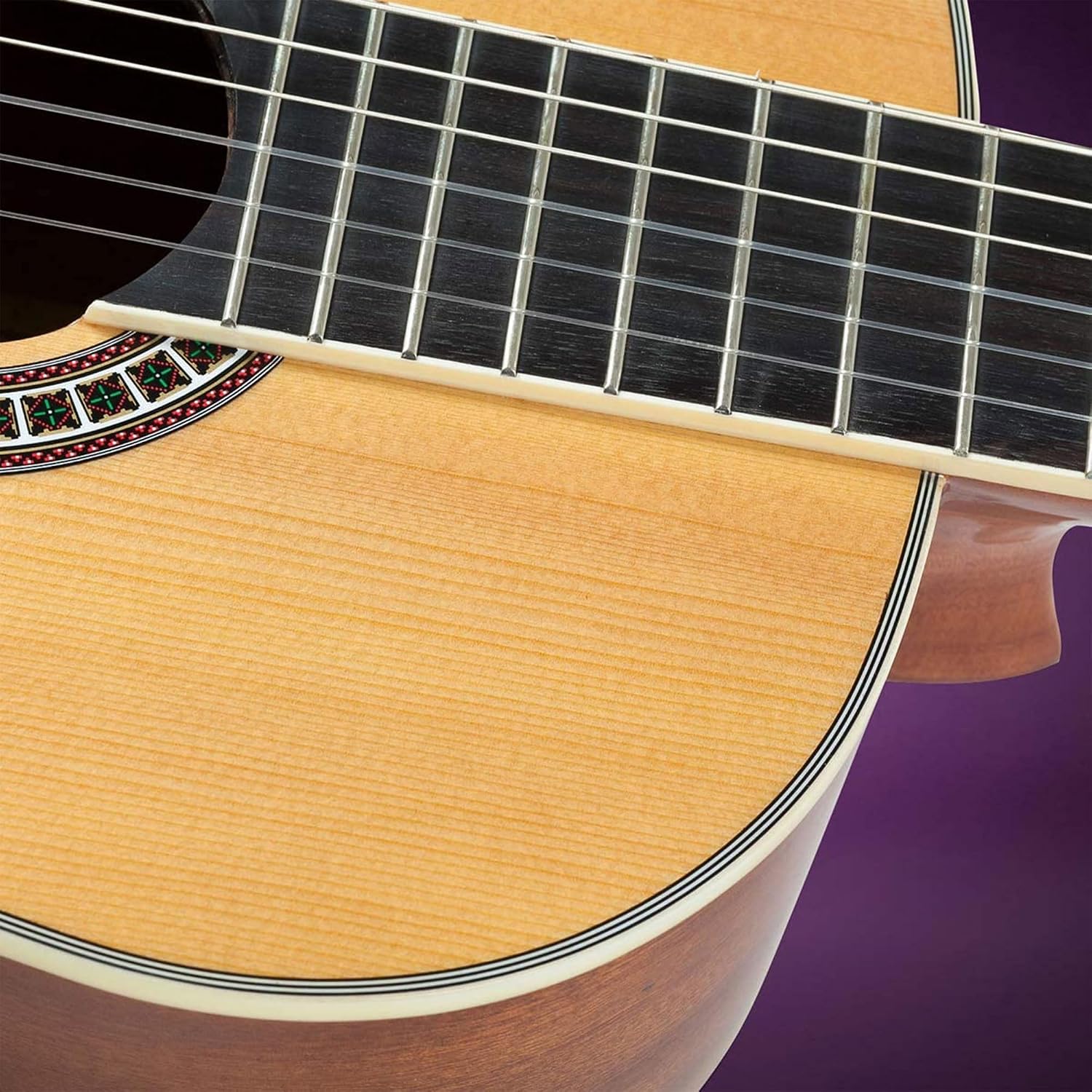 Hola! Music 39" Full Size Classical Guitar, Nylon Strings, Natural Gloss