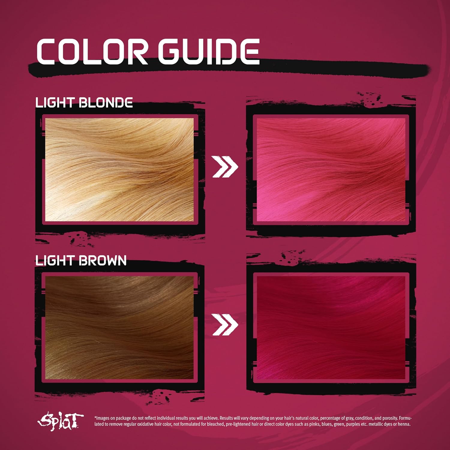 Splat Midnight Magenta Semi Permanent Hair Dye Kit, 1 Application