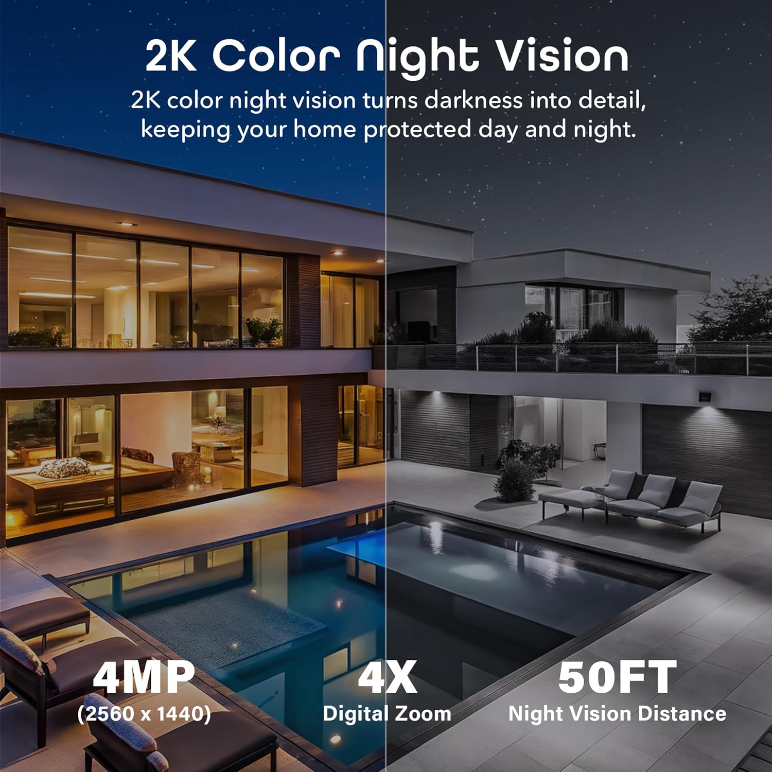 Geeni Lookout 2K Outdoor Auto-Follow Security Camera – Outdoor Security Camera, Weather Resistant with Pan-Tilt, Motion Tracking, Dual-Band Wi-Fi
