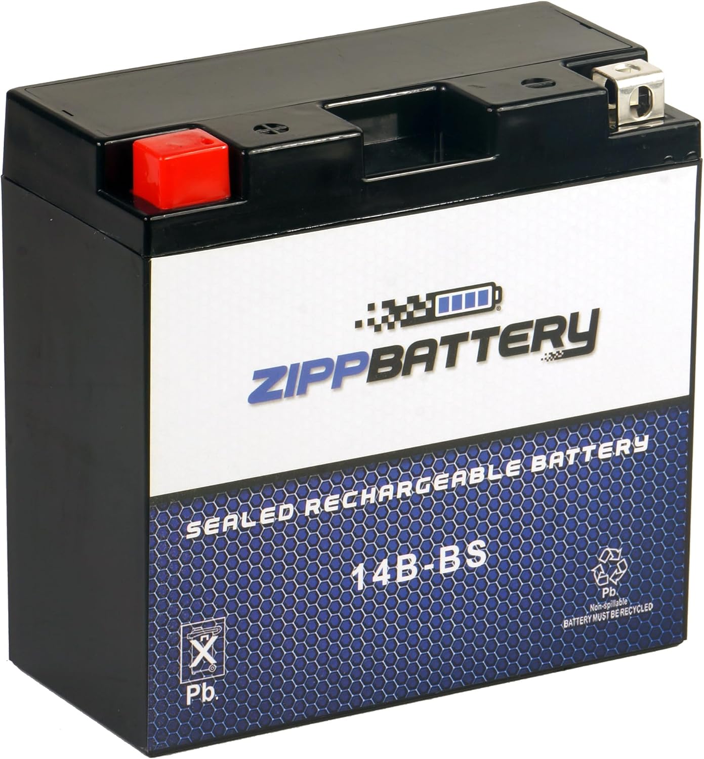 ZIPPBATTERY YTX30L-BS 12V 385 CCA AGM – Maintenance-Free 30Ah Battery for Harley, ATV, UTV, Jet Ski – T3 Nut & Bolt Terminal – Fits Harley Road King, Polaris Sportsman 850, Can-Am Outlander