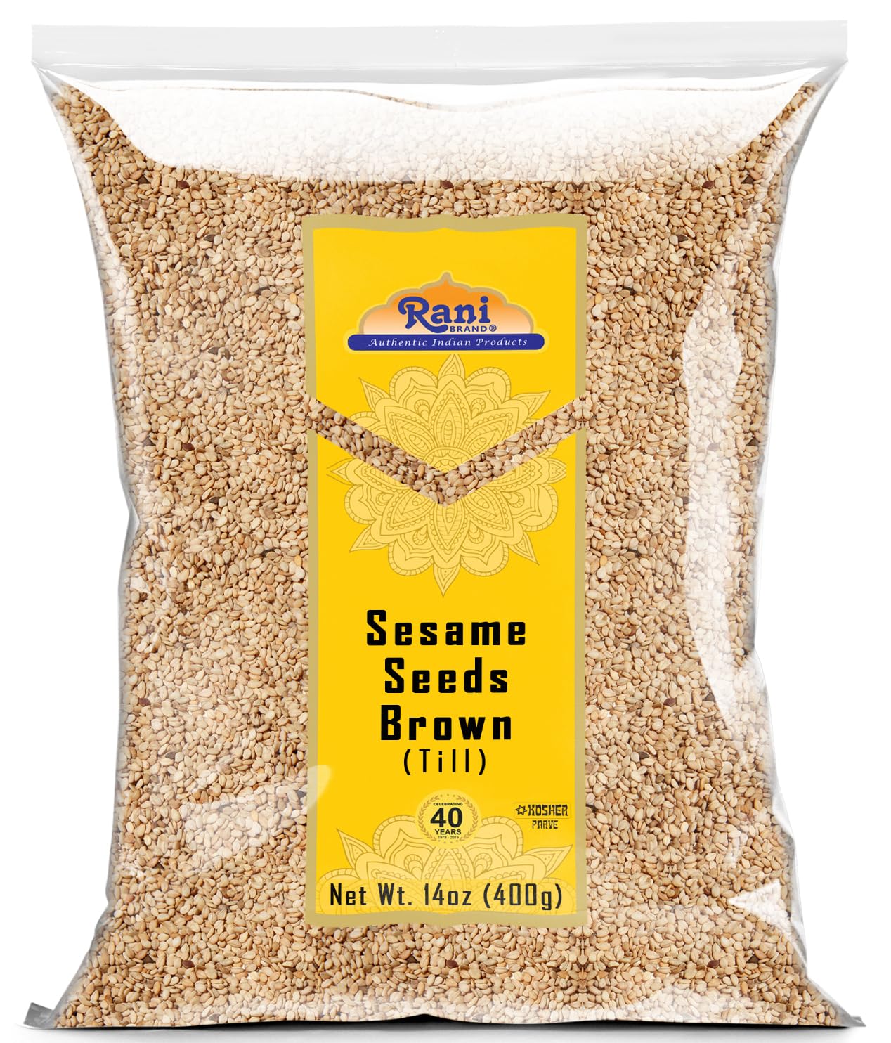 Rani Sesame Seeds Whole Brown, Raw (Till) 28oz (800gm) ~ All Natural | Gluten Friendly | NON-GMO | Vegan | Indian Origin