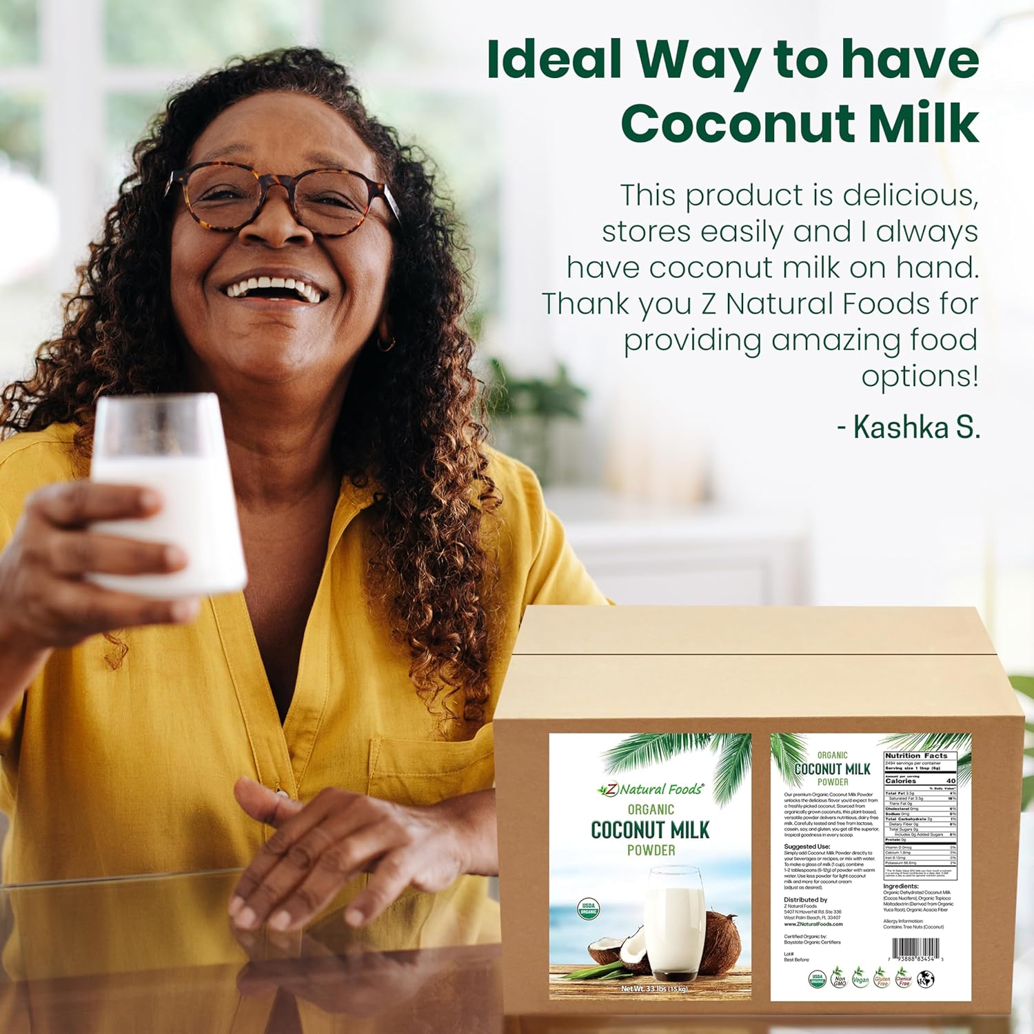 Z Natural Foods Premium Whole Milk Powder - Pasteurized Dry Milk, 5 lb