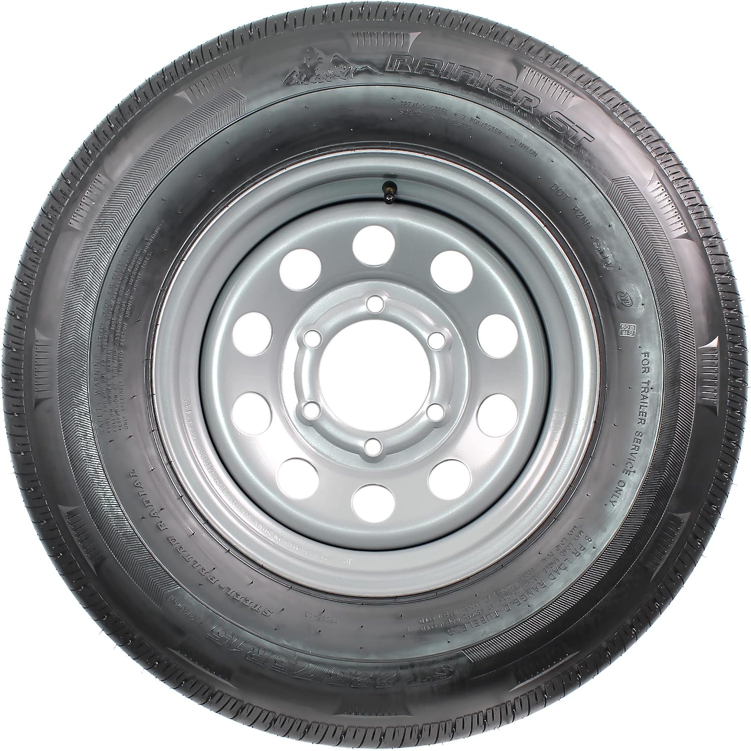 eCustomrim Radial Trailer Tire Rim Assembly ST225/75R15 LRE 15 Inch 6 Lug