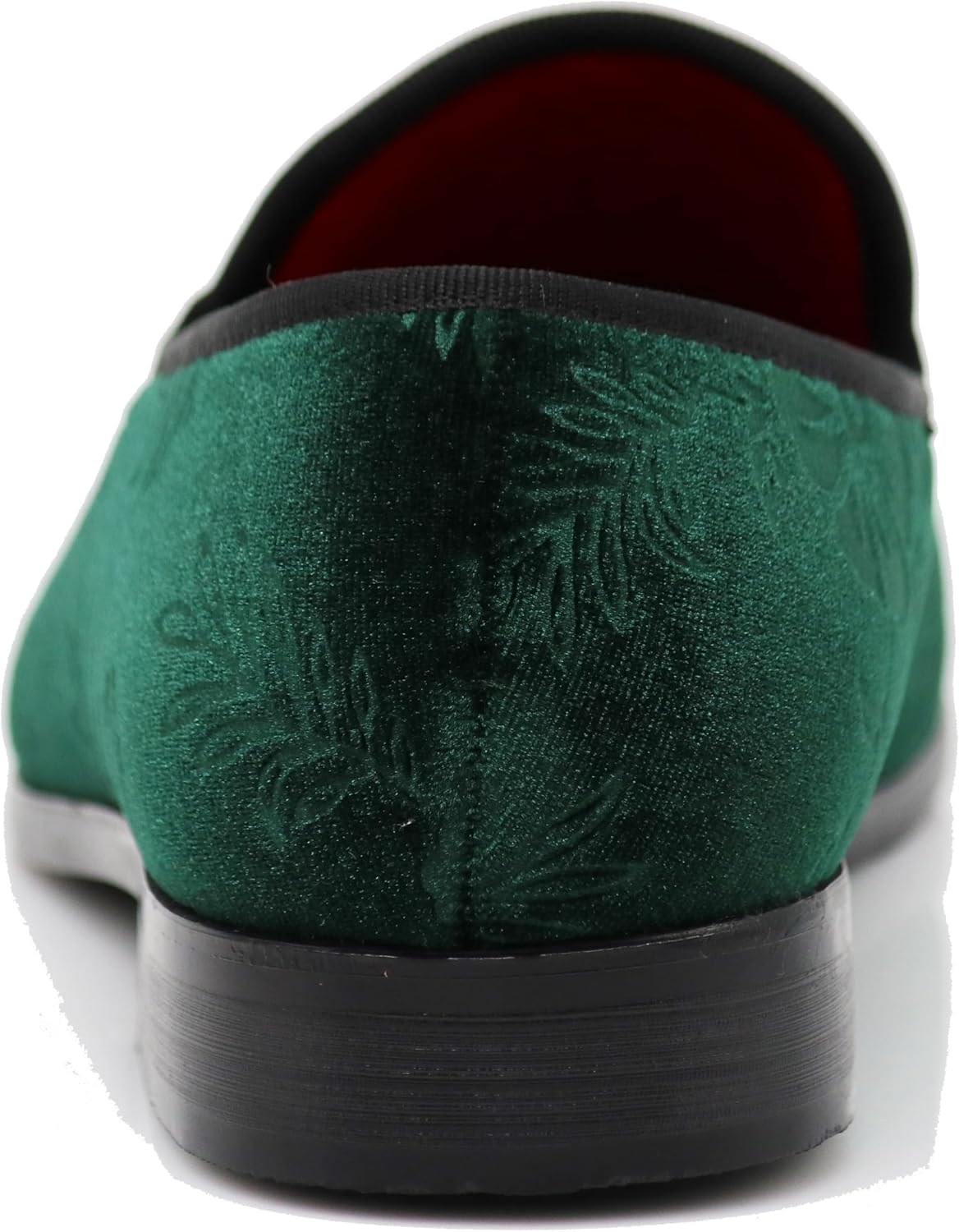 SPK35 Men's Vintage Velvet Flower Designer Dress Loafers Slip On Shoes Classic Tuxedo Dress Shoes