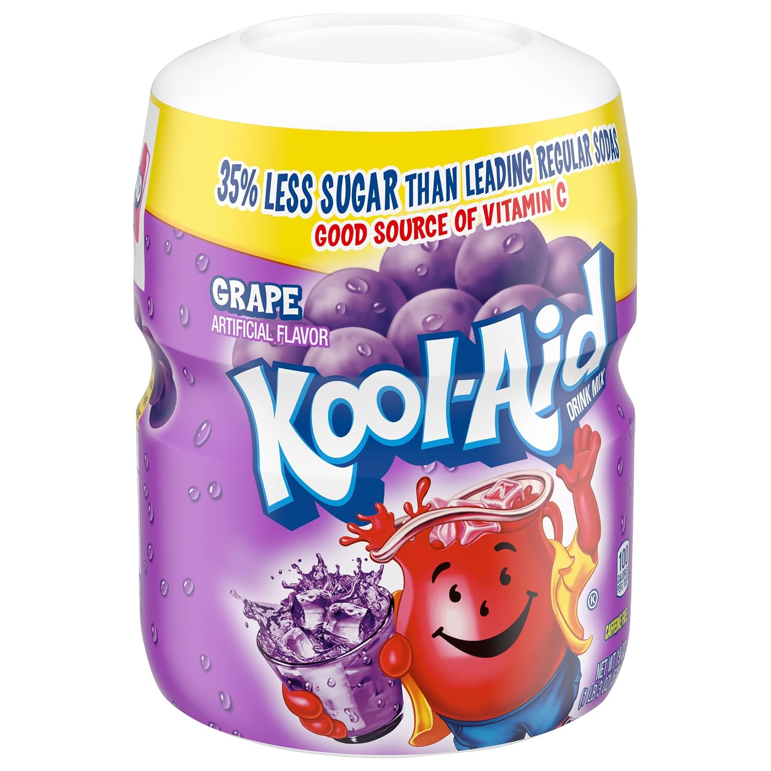Kool-Aid Drink Mix, Tropical Punch, 19 oz | for Flavorful Hydration and Shareable Refreshment Good Source of Vitamin C, Caffeine Free Gluten Free