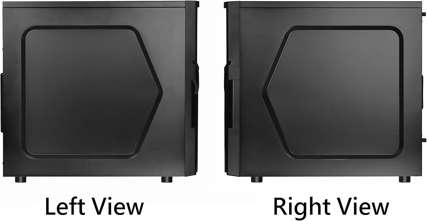 Thermaltake Versa H21 SPCC ATX Mid Tower Computer Chassis CA-1B2-00M1NN-00,Black