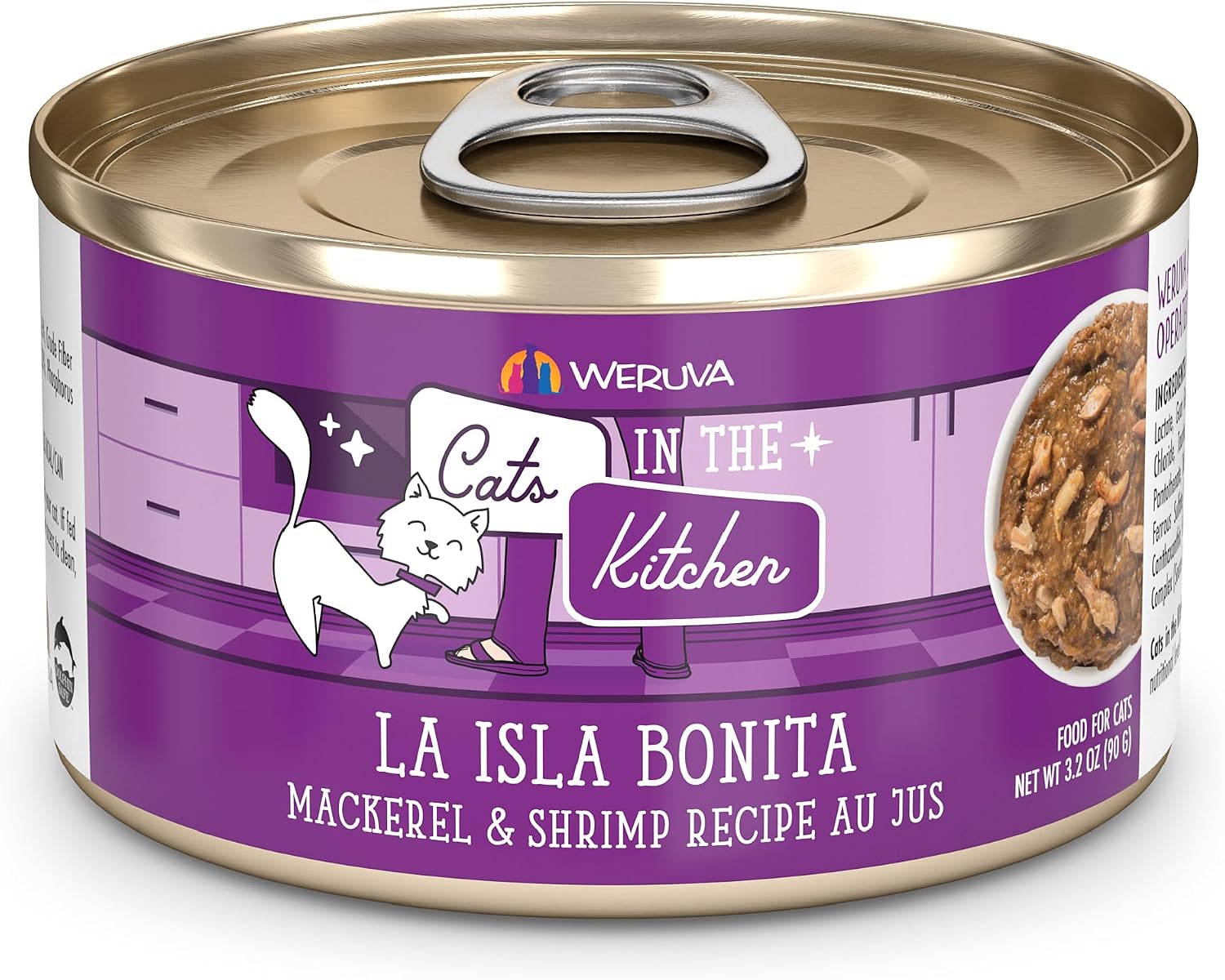 Weruva Cats in the Kitchen, Kitchen Cuties Variety Pack, Wet Cat Food, 3.2oz Can (Pack of 12)